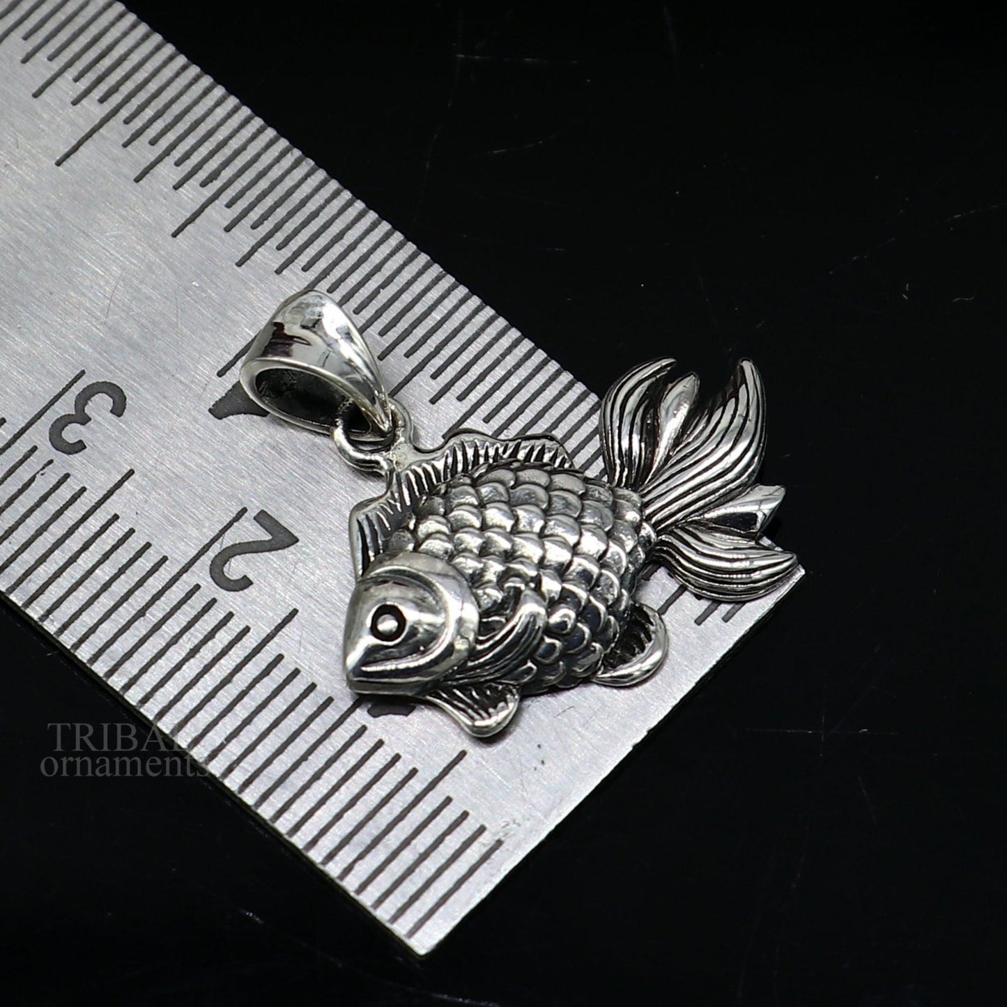 925 sterling silver handmade stylish design small fish style pendant best gifting jewelry religious pendant custom jewelry ssp1661 - TRIBAL ORNAMENTS