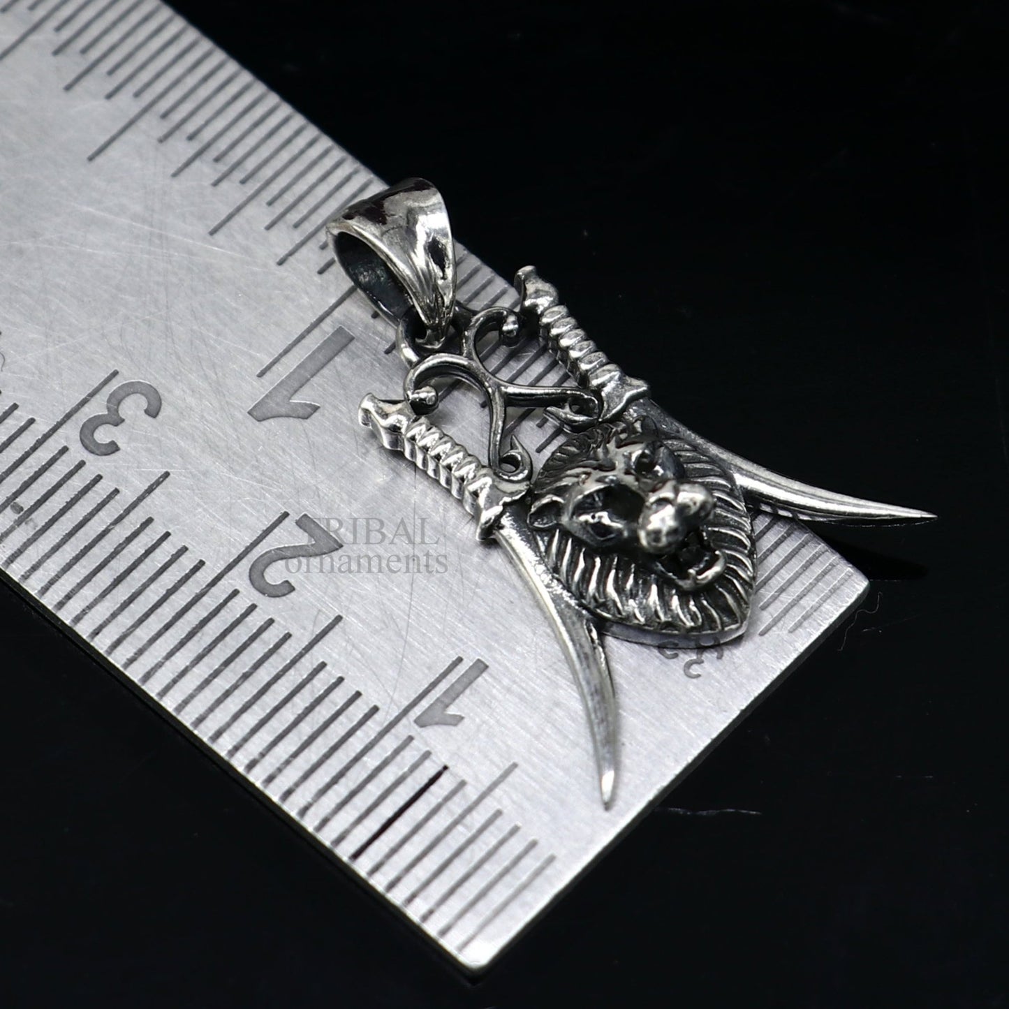 925 sterling silver handmade stylish design small lion face pendant best gifting jewelry  hip hop custom jewelry ssp1697 - TRIBAL ORNAMENTS