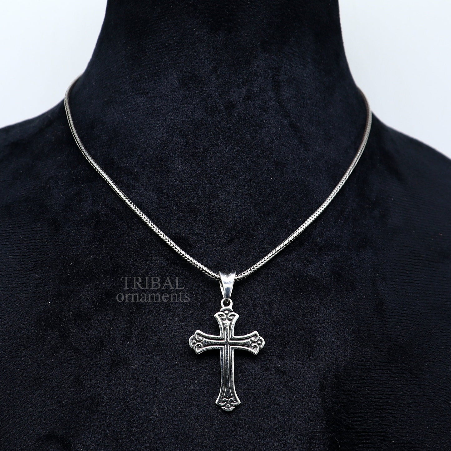 925 sterling silver holy cross pendant, excellent unique design stylish unisex exclusive gift pendant jewelry from india ssp1605 - TRIBAL ORNAMENTS