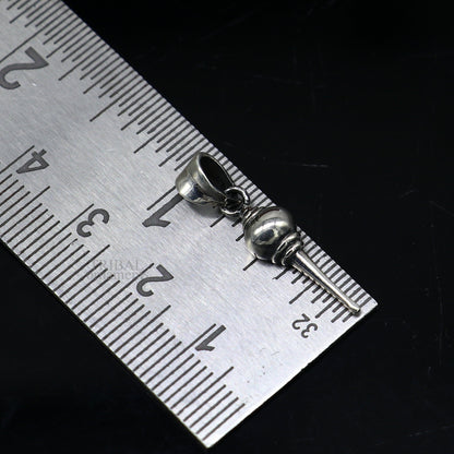 925 sterling silver Lord Hanuman mace Gota pendant, stylish unisex jewelry from Tribal Ornaments with intricate design.