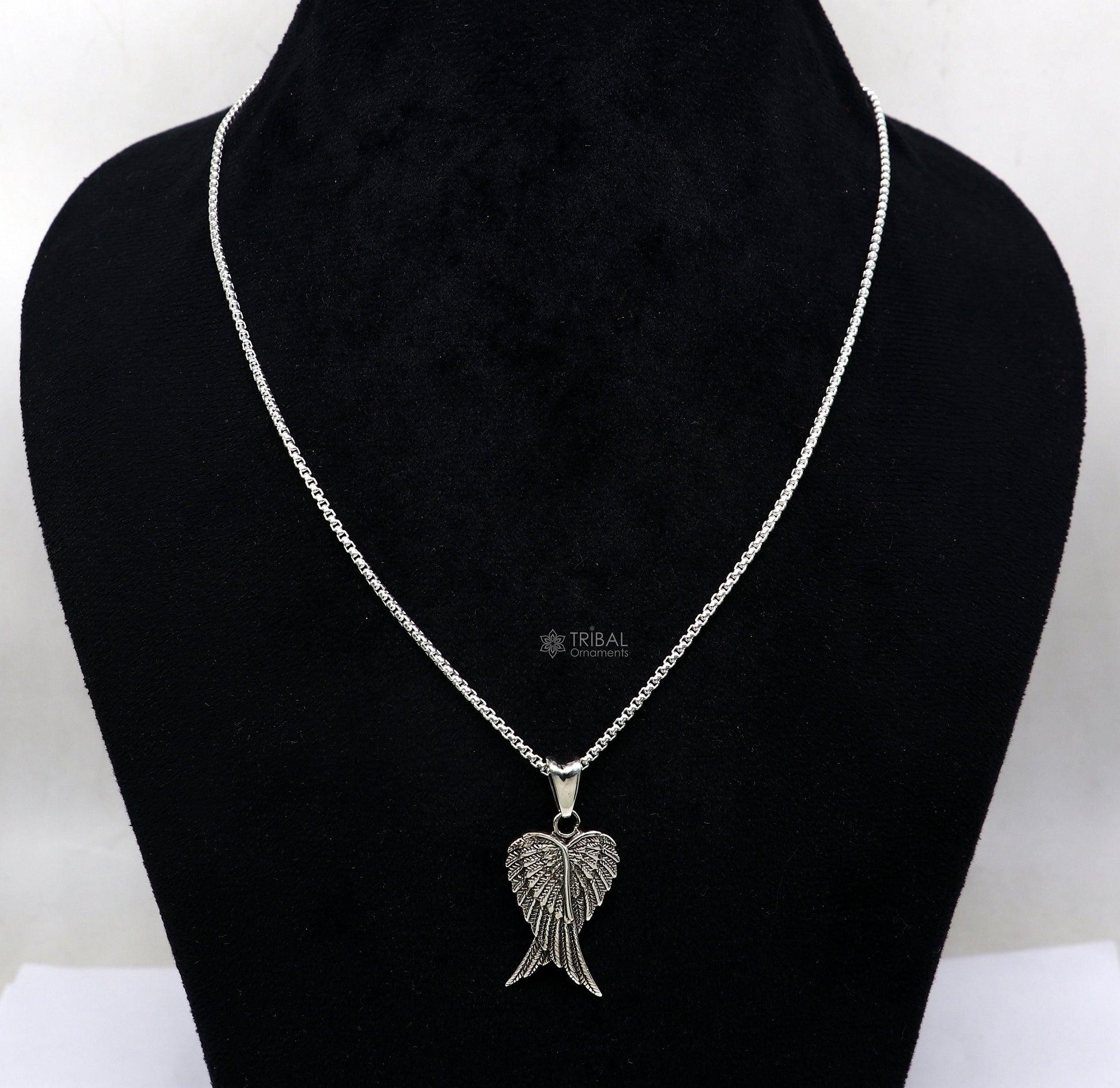 925 sterling silver unique bird wing pendant/ bird feather pendant, silver wing necklace, animal jewelry nsp635 - TRIBAL ORNAMENTS