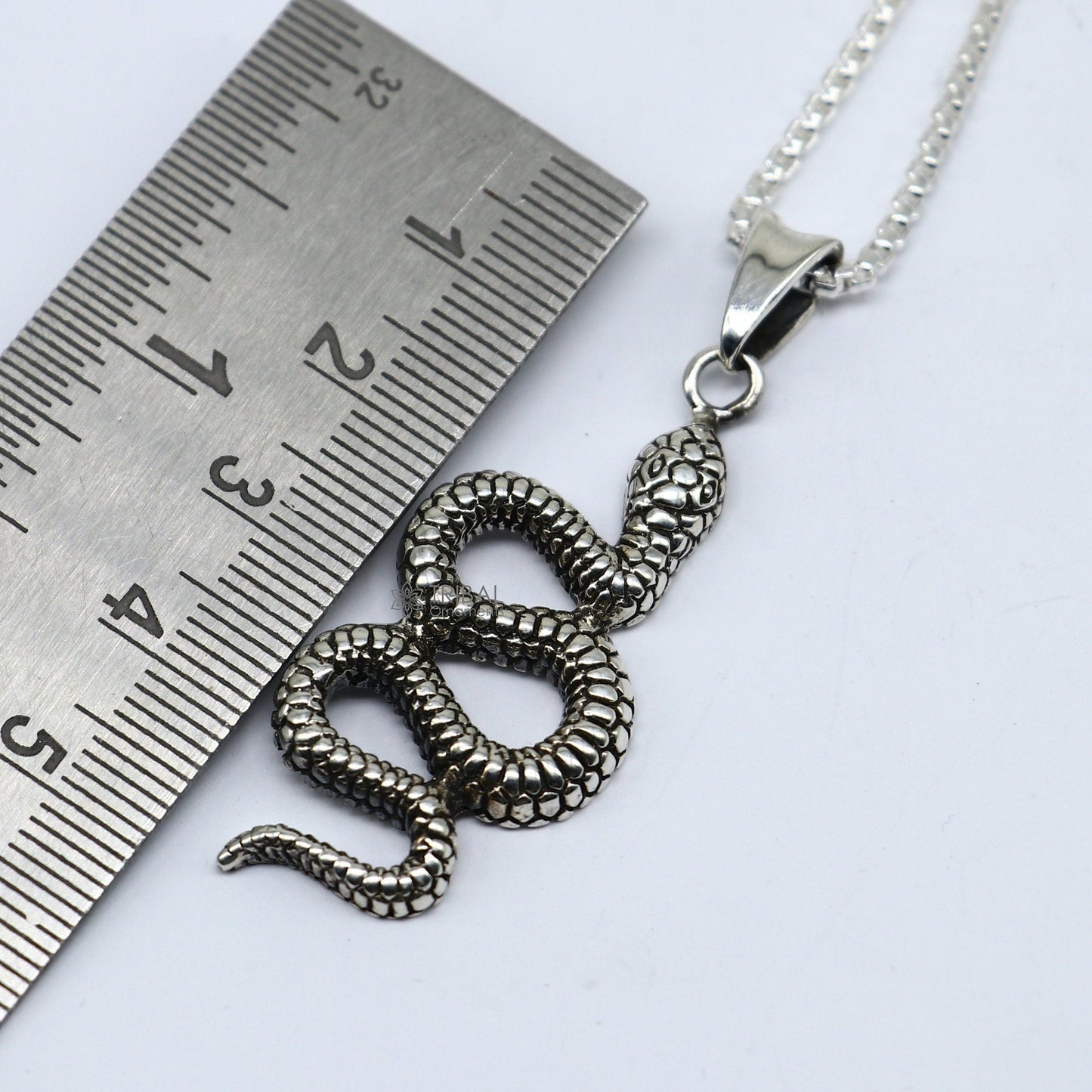 925 sterling silver unique waved snake pendant/ king cobra snake pendant is n embodiment of timeless beauty and symbolism nsp634 - TRIBAL ORNAMENTS
