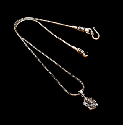 925 sterling silver Lord Ganesha pendant, handmade unisex jewelry, detailed divine design, personalized jewelry by TRIBAL ORNAMENTS