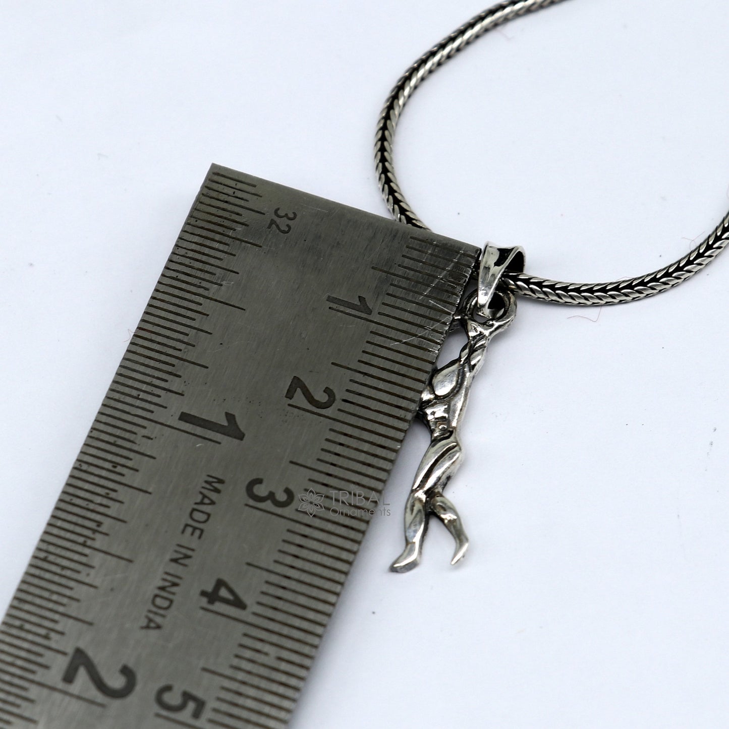 925 sterling silver unisex body builder pendant by TRIBAL ORNAMENTS, featuring an exclusive, detailed design for gifting or personal style.