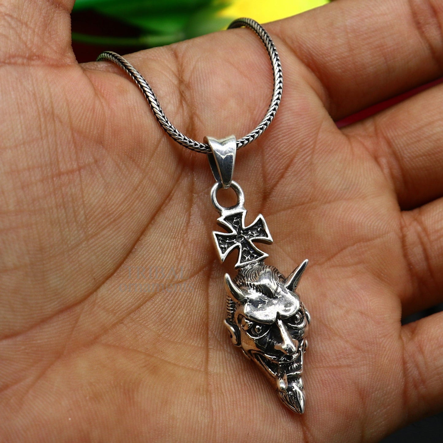 Exclusive stylish 925 sterling silver handmade cartoon character design pendant pendant, best unisex gifting hip-hop jewelry ssp1548 - TRIBAL ORNAMENTS