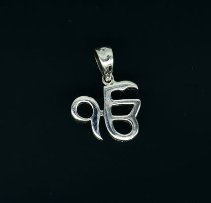 Sterling silver Ek Onkar Sikh pendant jewelry by TRIBAL ORNAMENTS, unisex handmade design, personalized gift accessory