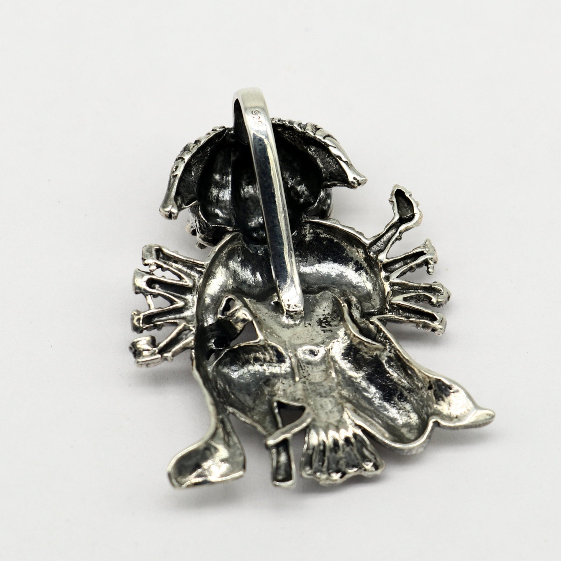 Pure 925 sterling silver handmade Hindu god Lord Panchmukhi Hanuman pendant, amazing designer fabulous pendant unisex gifting jewelry - TRIBAL ORNAMENTS