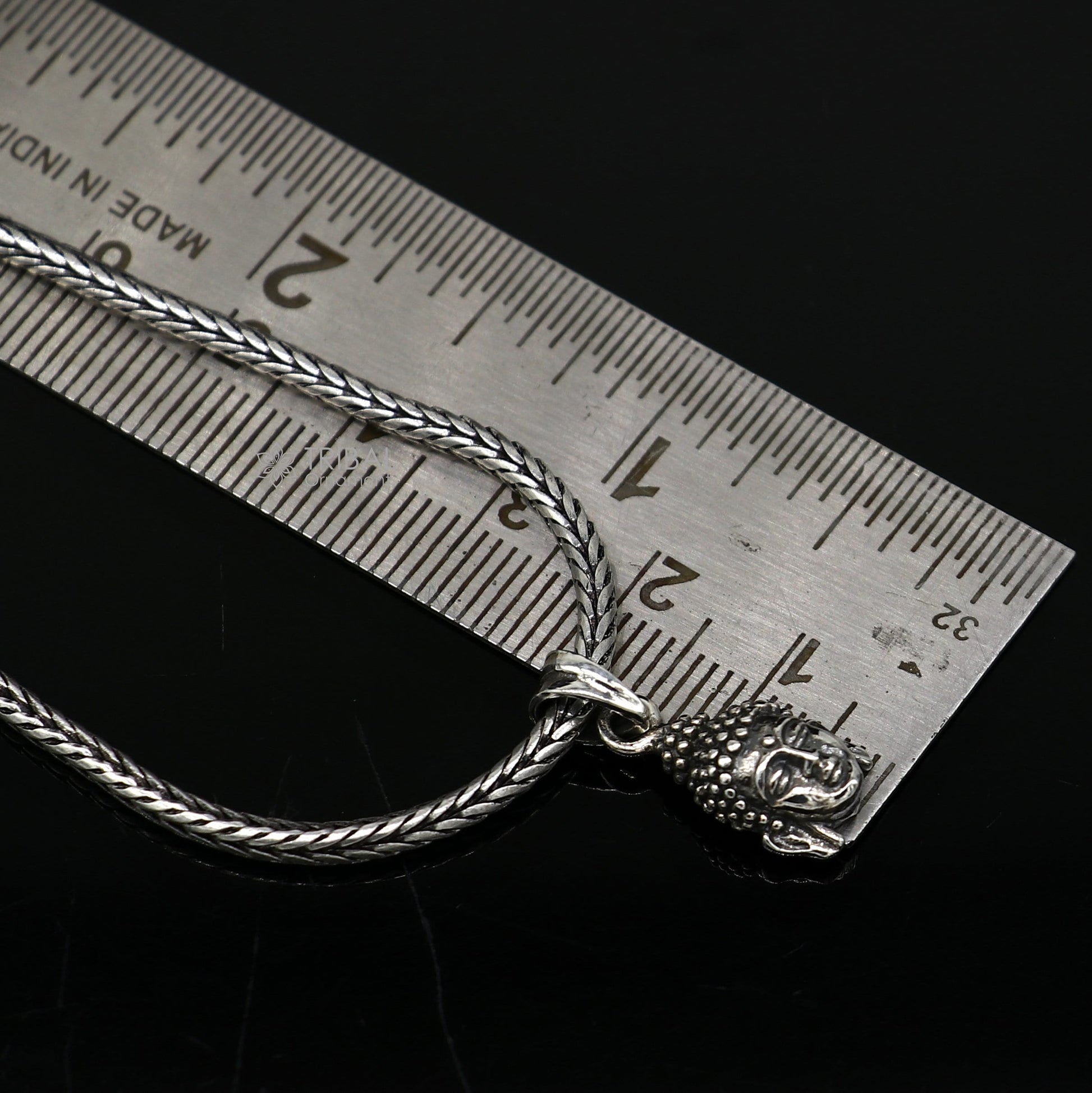 925 silver Lord Buddha face pendant pendant is worn close to the heart, symbolizing the aspiration to cultivate inner peace, wisdom nsp691 - TRIBAL ORNAMENTS