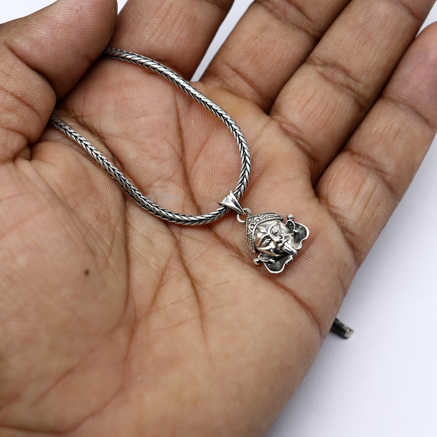 925 Sterling silver goddess MAHAKALI/KALI MATA design divine kali devi maa pendant for protection nsp700 - TRIBAL ORNAMENTS