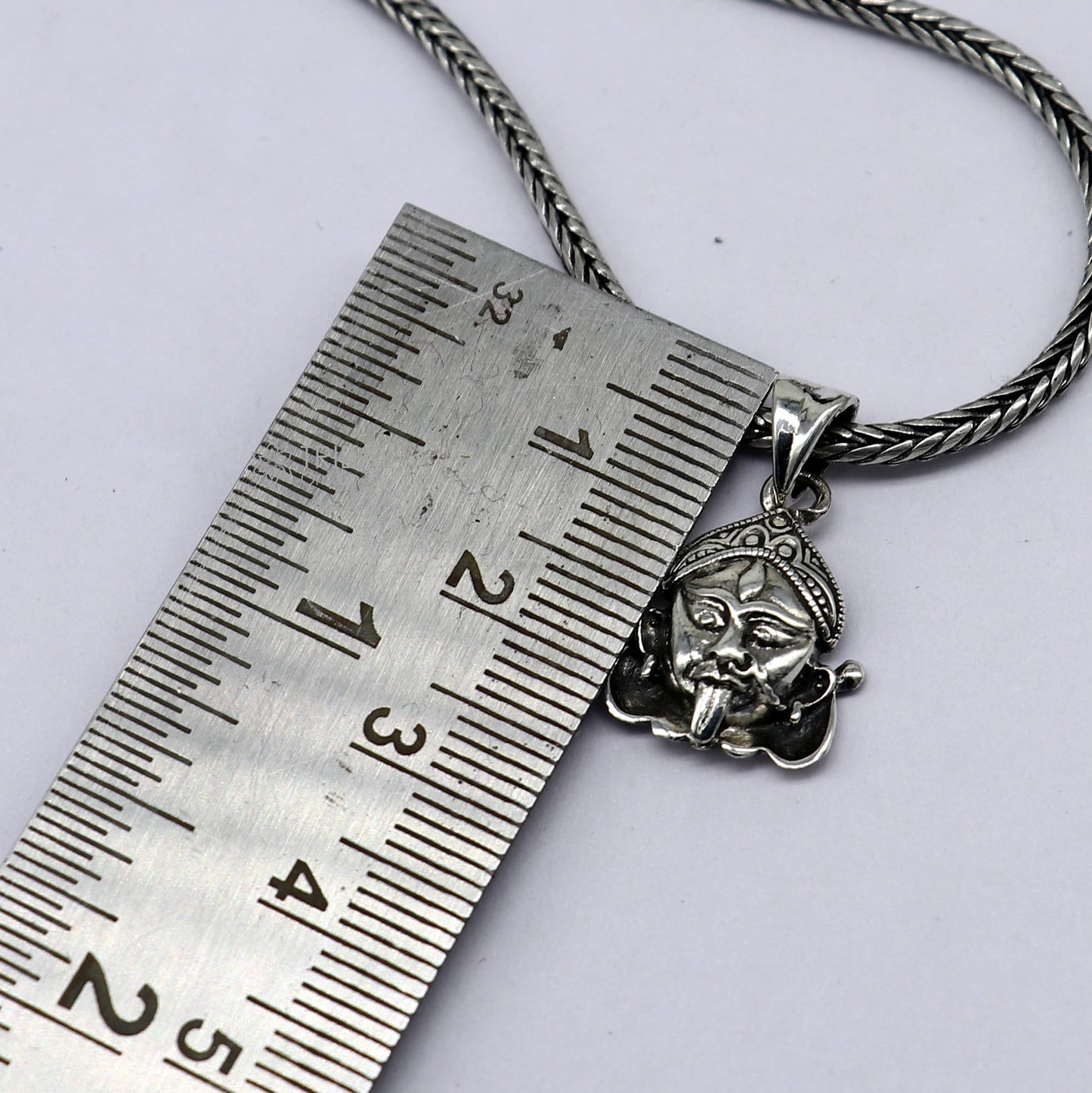 925 Sterling silver goddess MAHAKALI/KALI MATA design divine kali devi maa pendant for protection nsp700 - TRIBAL ORNAMENTS