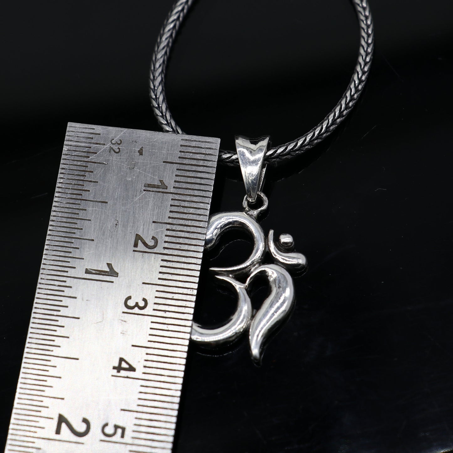 925 sterling silver handmade Divine 'Aum' OM pendant, amazing stylish good luck pendant exclusive jewelry tribal jewelry NSP682 - TRIBAL ORNAMENTS