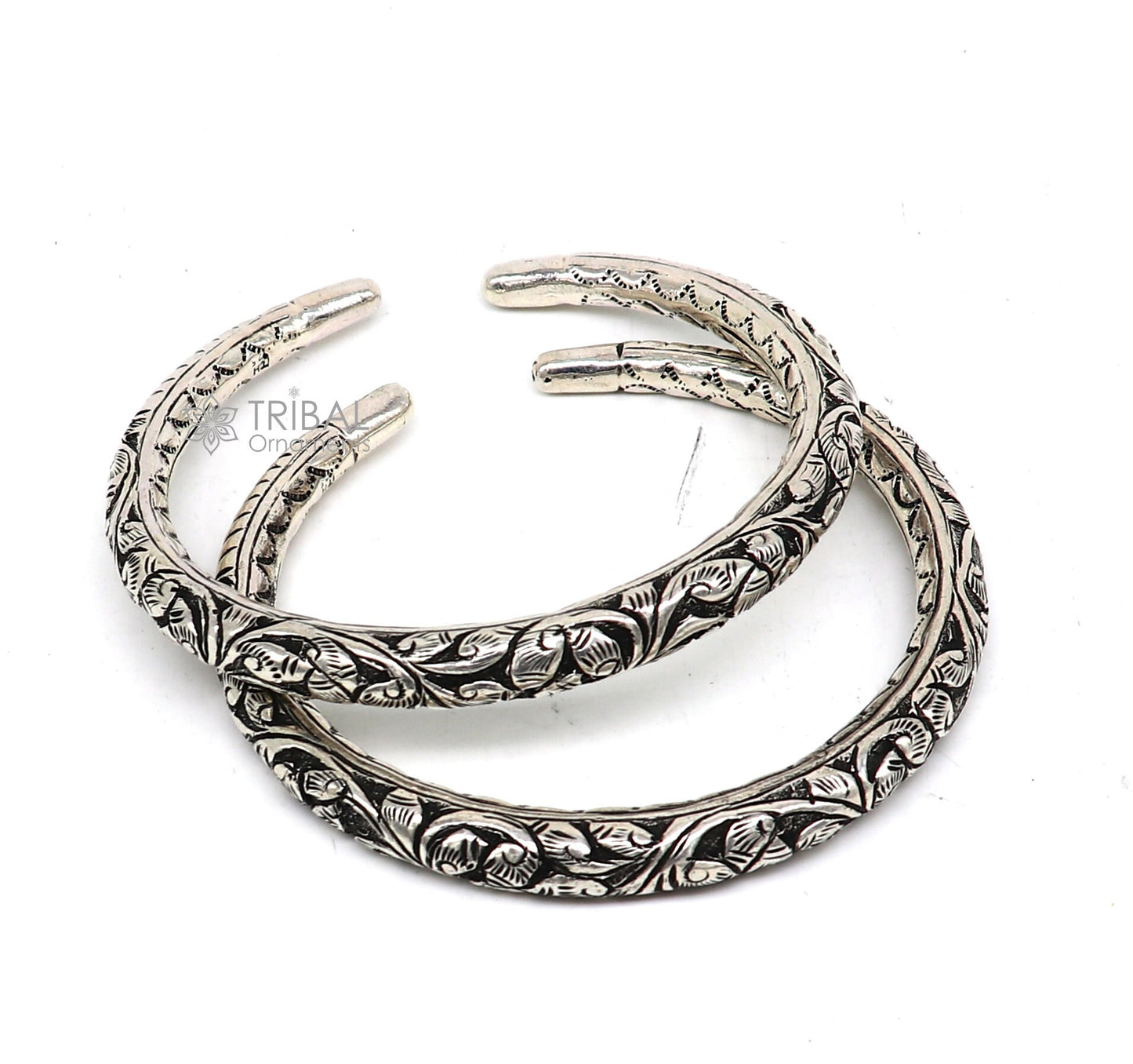 Exclusive trendy stylish 925 sterling silver Vintage design handmade gorgeous foot kada ankle bracelet tribal ethnic silver jewelry nsfk100 - TRIBAL ORNAMENTS
