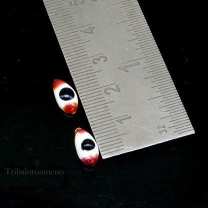 925 sterling silver handmade eyes for statues or sculpture, best eyes for idol statues, deities sculptures, temple articles su560 - TRIBAL ORNAMENTS