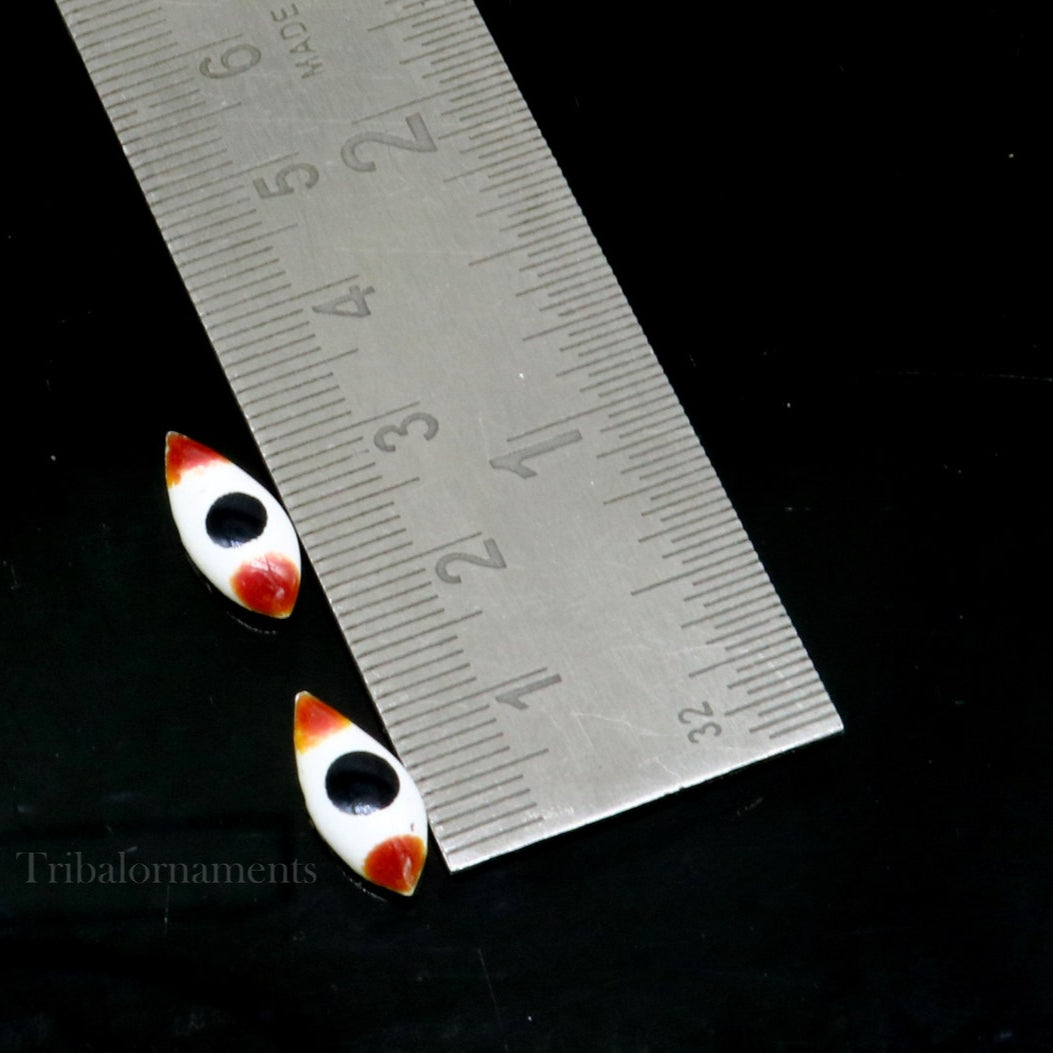 925 sterling silver handmade eyes for statues or sculpture, best eyes for idol statues, deities sculptures, temple articles su560 - TRIBAL ORNAMENTS