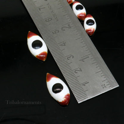 925 sterling silver handmade eyes for statues or sculpture, best eyes for idol statues, deities sculptures, temple articles su560 - TRIBAL ORNAMENTS