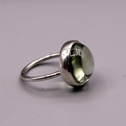 Unisex stone ring by Tribal Ornaments featuring a detailed band, ideal for engagement or anniversary gifting.