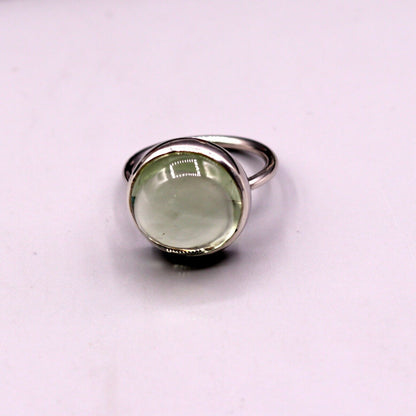 Unisex stone ring by Tribal Ornaments featuring a sleek band, ideal for engagement or anniversary gifting.
