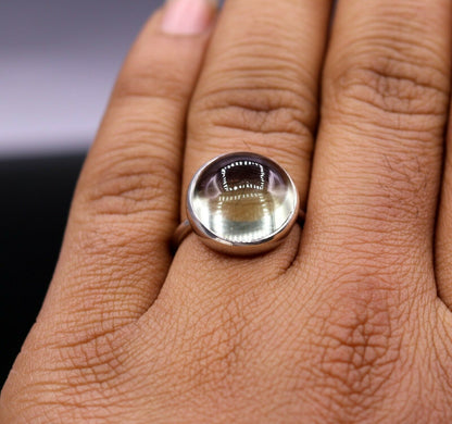 Unisex stone ring from Tribal Ornaments with intricate tribal design, suitable for engagement or anniversary gifts.