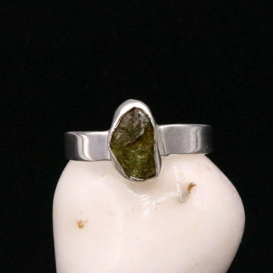 EXCELLENT ROUGH QUARTZ 925 STERLING SILVER STYLISH RING BAND GIFTING sr130 - TRIBAL ORNAMENTS