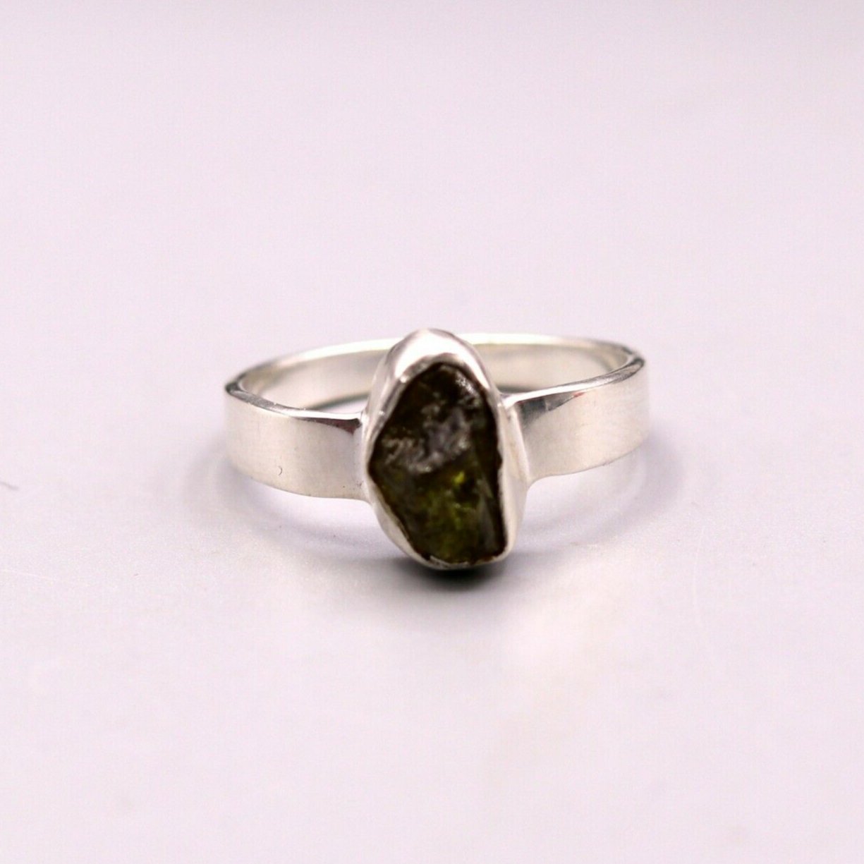 EXCELLENT ROUGH QUARTZ 925 STERLING SILVER STYLISH RING BAND GIFTING sr130 - TRIBAL ORNAMENTS