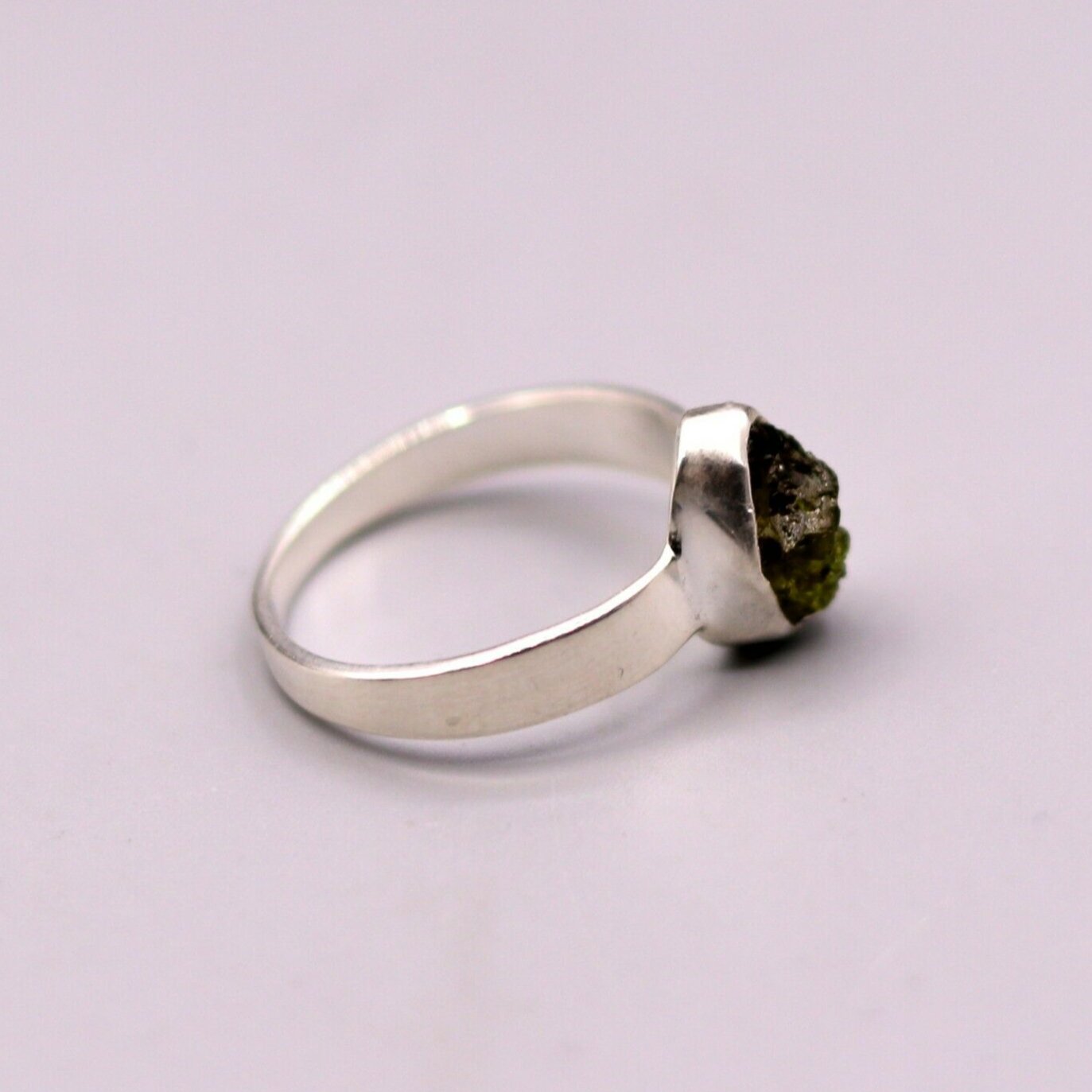 EXCELLENT ROUGH QUARTZ 925 STERLING SILVER STYLISH RING BAND GIFTING sr130 - TRIBAL ORNAMENTS