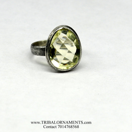 FABULOUS LABRADORITE 925 SOLID SILVER UNISEX ANTIQUE DESIGN RING BAND GIFT sr295 - TRIBAL ORNAMENTS
