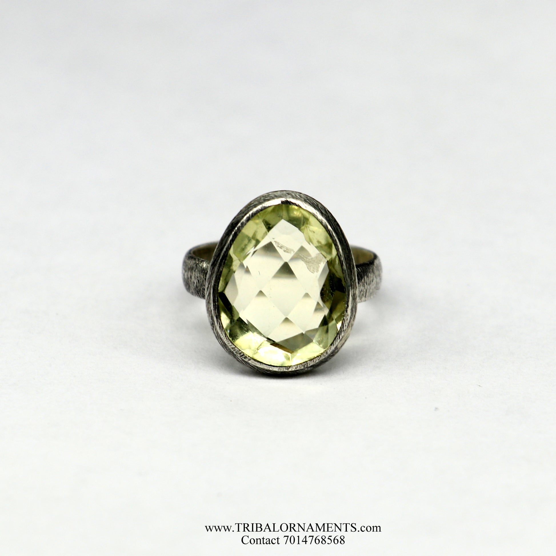 FABULOUS LABRADORITE 925 SOLID SILVER UNISEX ANTIQUE DESIGN RING BAND GIFT sr295 - TRIBAL ORNAMENTS