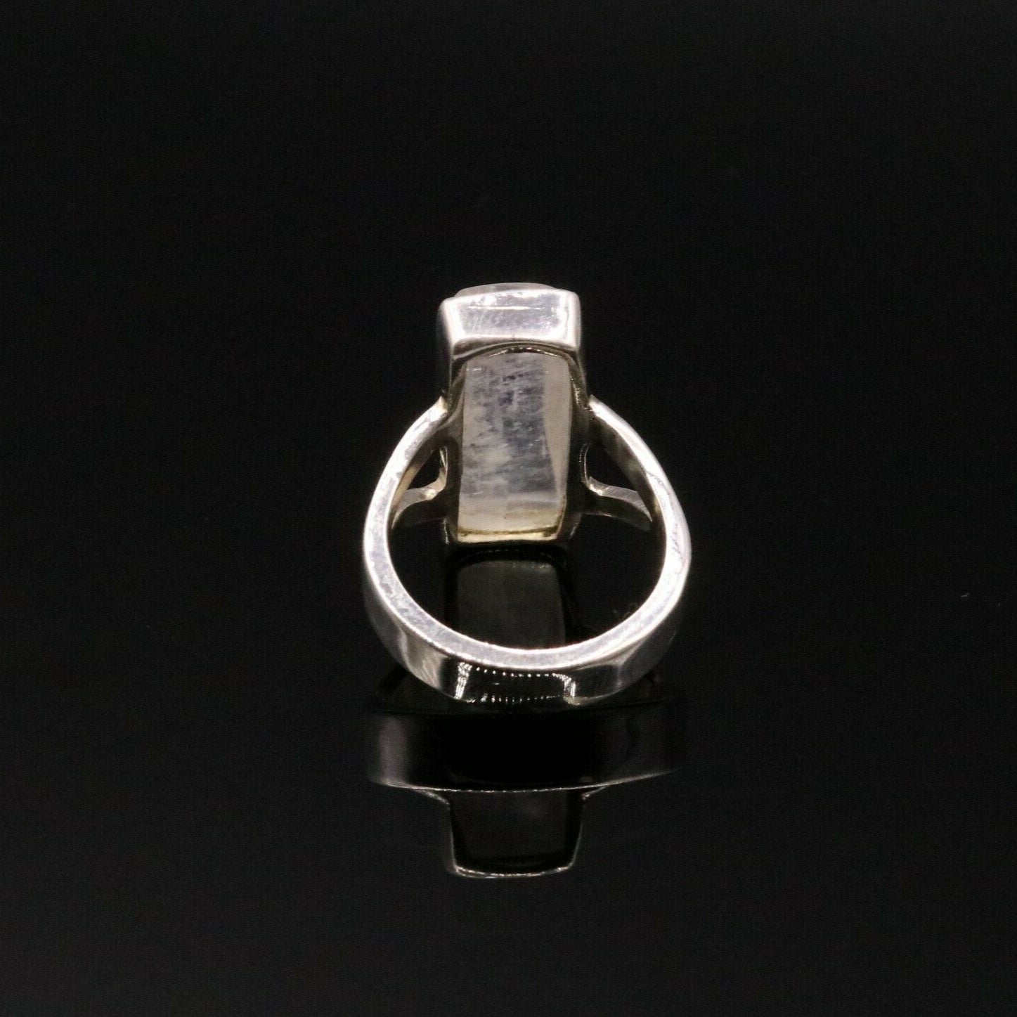 GORGEOUS RAINBOWS MOONSTONE 925 SOLID SILVER RING BAND UNISEX GIFTING sr146 - TRIBAL ORNAMENTS