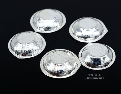 Vintage style handmade elegant silver oil lamp, silver home temple utensils, diya, deepak for Diwali puja silver art decorative art su808 - TRIBAL ORNAMENTS