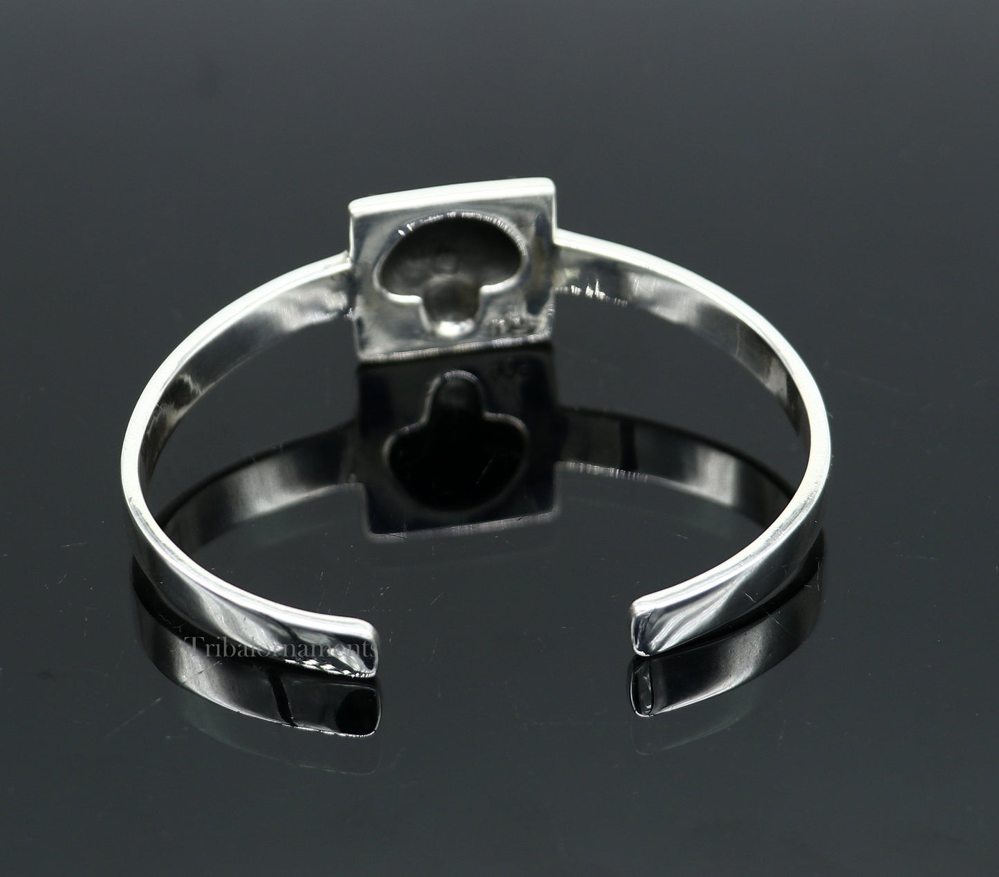 925 sterling silver or Gold polished handmade lion face design adjustable bangle bracelet kada best unisex gifting jewelry India Gnsk368 - TRIBAL ORNAMENTS