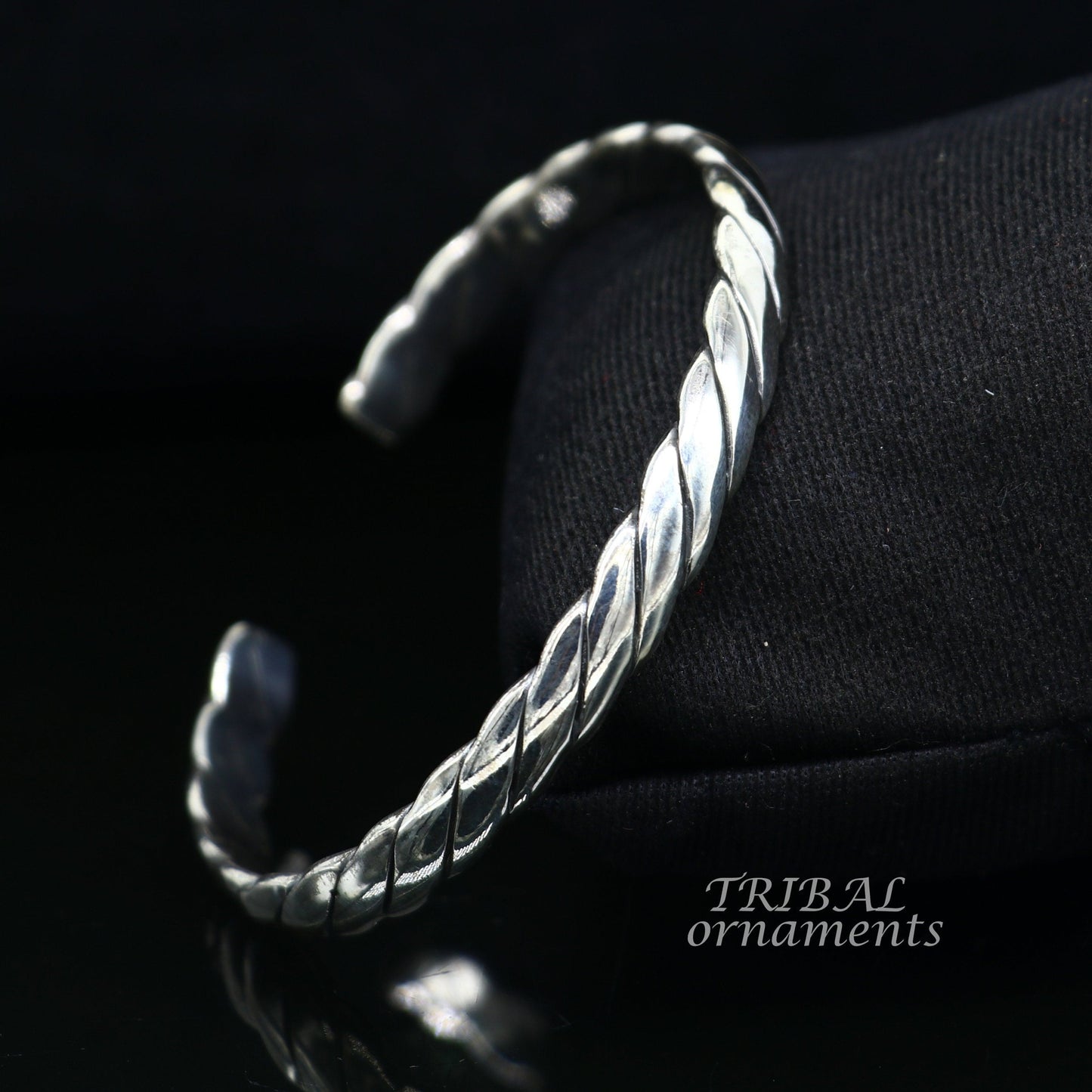 925 sterling silver or Gold polished handmade unique design open face adjustable bangle cuff bracelet kada gifting jewelry Gcuff116 - TRIBAL ORNAMENTS