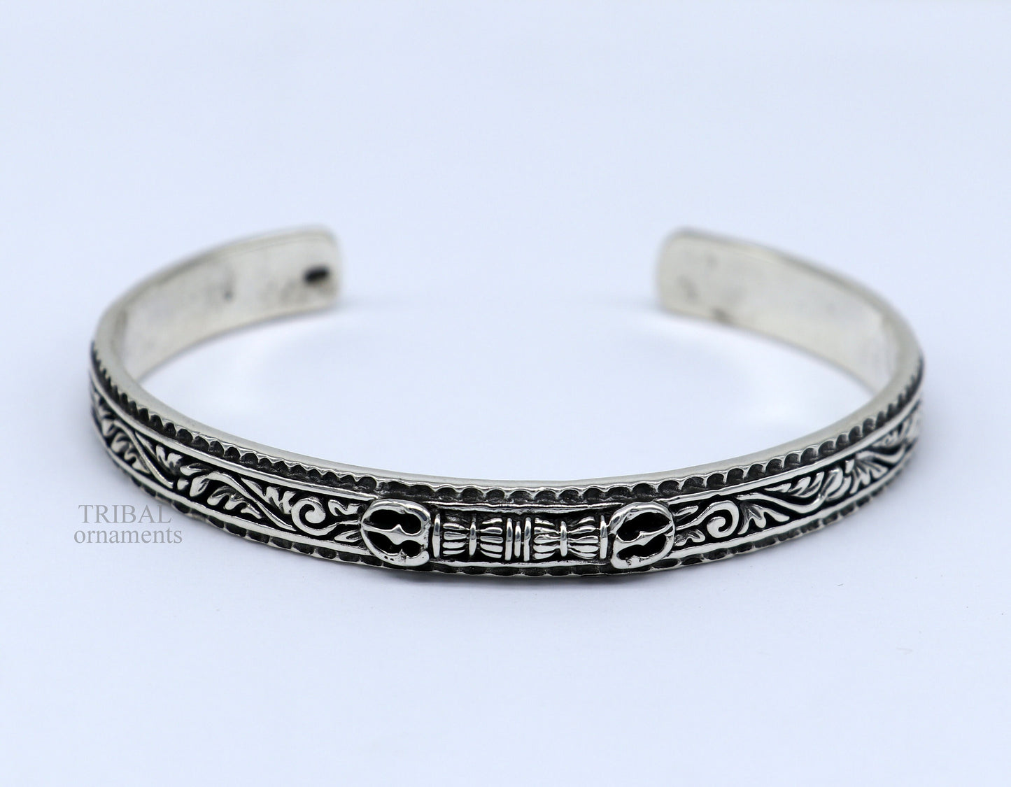 925 sterling silver or Gold polished handmade vintage design Divine Bangle cuff bracelet kada, best unisex tribal gifting jewelry Gcuff115 - TRIBAL ORNAMENTS