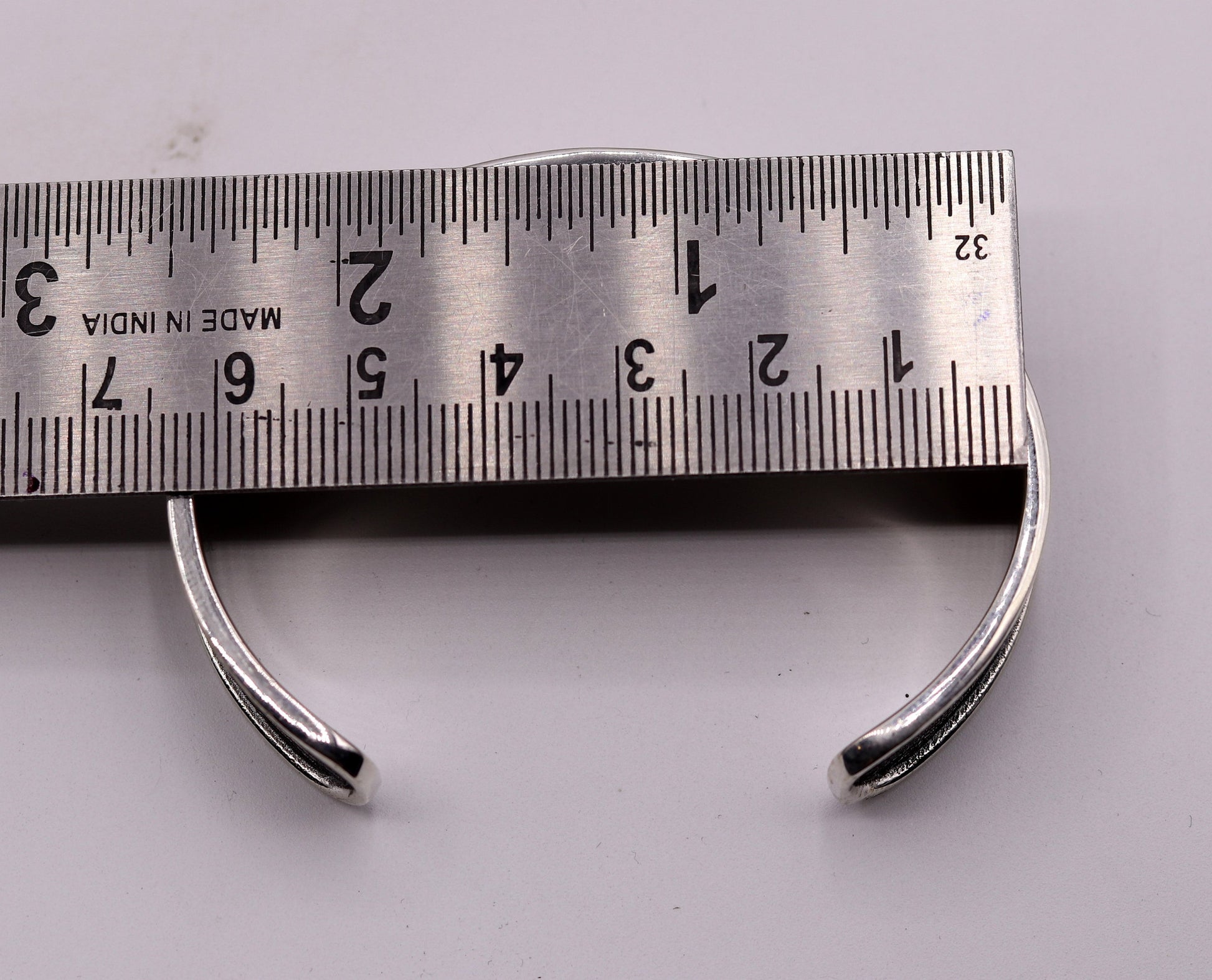 Amazing "Aum namah shivay "open face cuff kada 925 sterling silver handmade cuff bracelet silver or gold polished as buyer choice Gnsk42 - TRIBAL ORNAMENTS