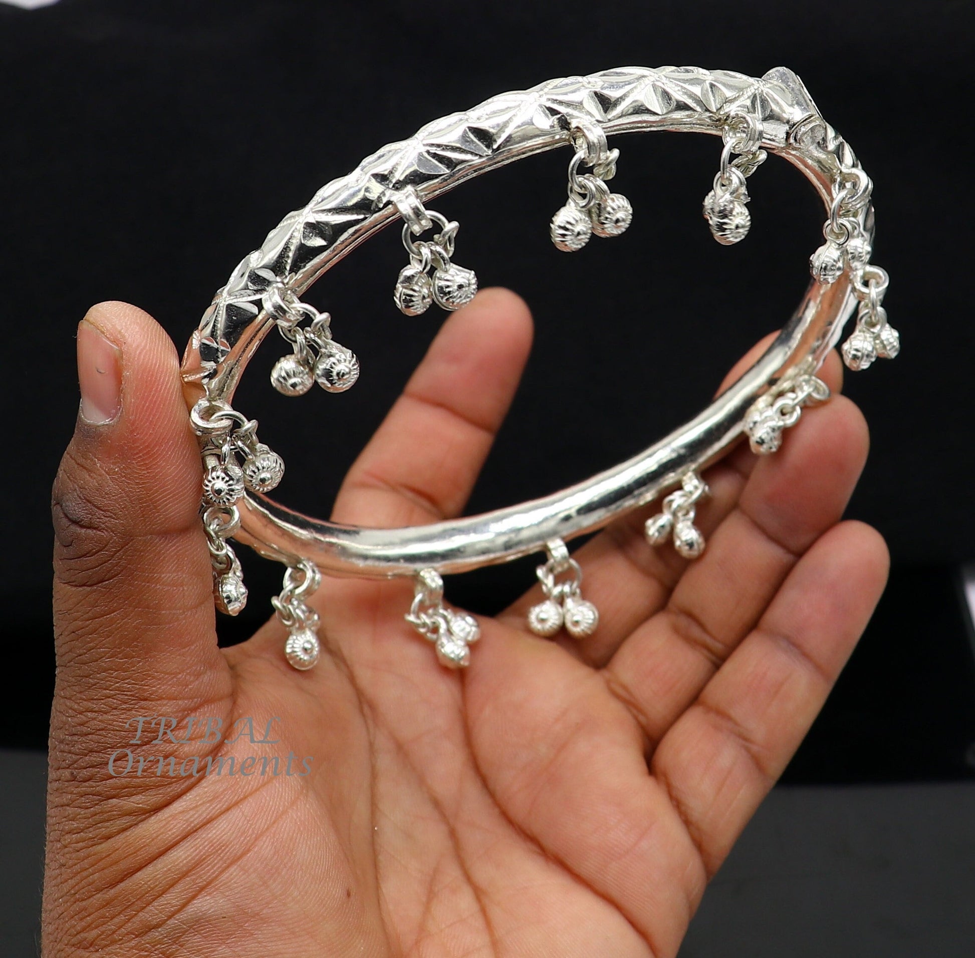 925 sterling silver Vintage design handmade gorgeous cultural foot kada ankle bracelet tribal ethnic silver belly dance jewelry nsfk87 - TRIBAL ORNAMENTS