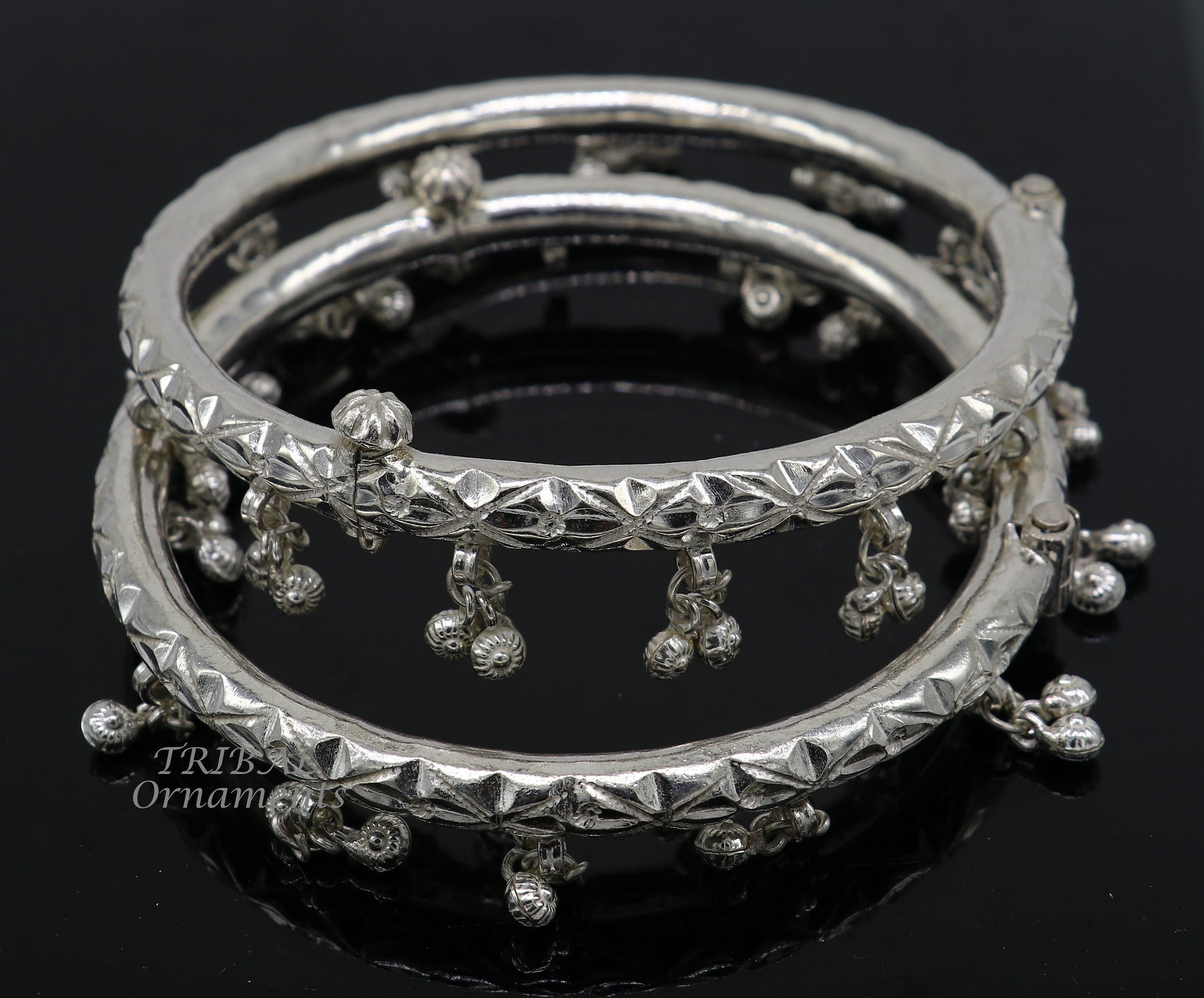 925 sterling silver Vintage design handmade gorgeous cultural foot kada ankle bracelet tribal ethnic silver belly dance jewelry nsfk87 - TRIBAL ORNAMENTS