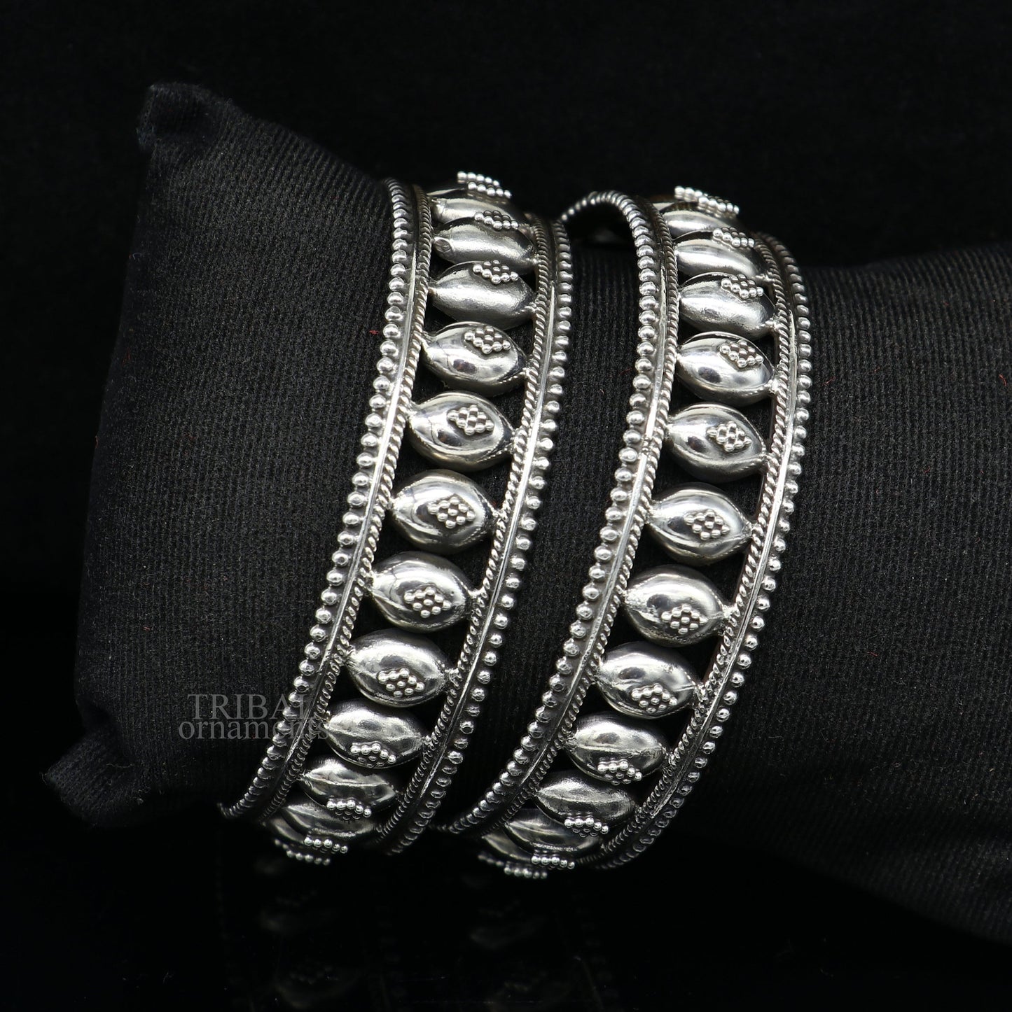 925 sterling silver handmade Gorgeous Vintage floral design bangle bracelet tribal ethnic jewelry best bride gifting jewelry nba313 - TRIBAL ORNAMENTS