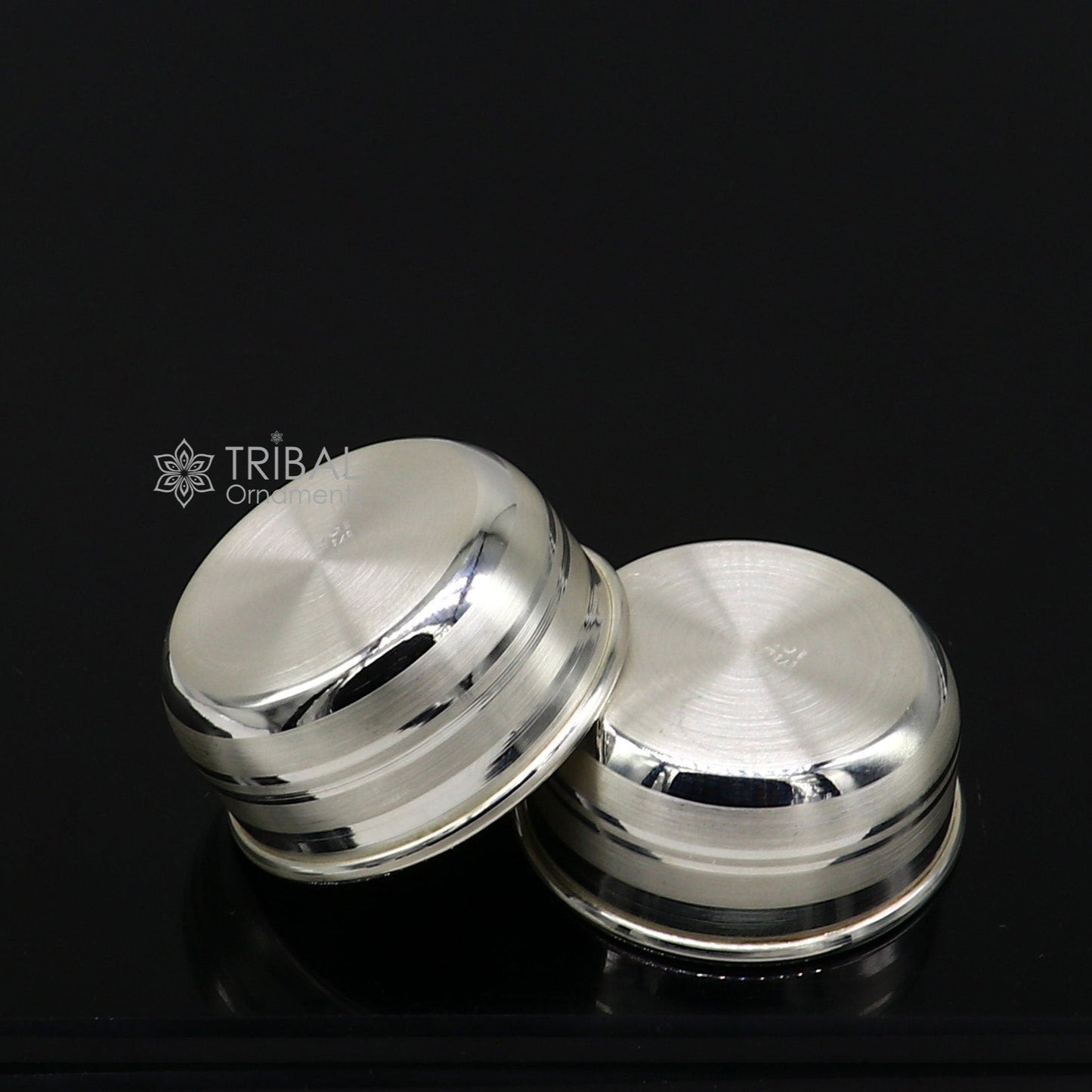 999 fine solid silver handmade small puja bowl temple puja, pure silver utensils, silver pooja utensils, temple accessories india sv274 - TRIBAL ORNAMENTS