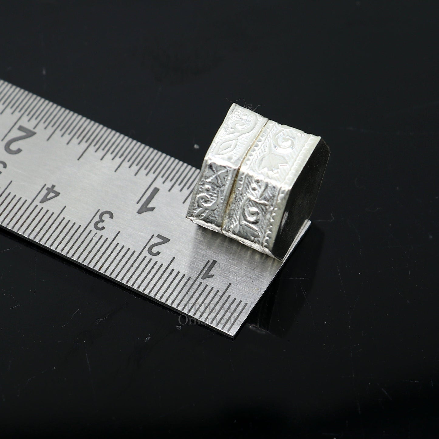 925 sterling silver trinket box, kajal box/casket box bridal square shape box collection, container box, eyeliner box gifting art stb352 - TRIBAL ORNAMENTS
