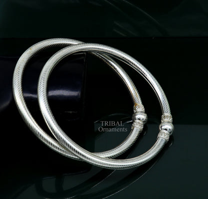 Handmade Vintage antique design Indian traditional silver women's customized foot kada ankle kada hollow bracelet tribal jewelry nsfk50 - TRIBAL ORNAMENTS