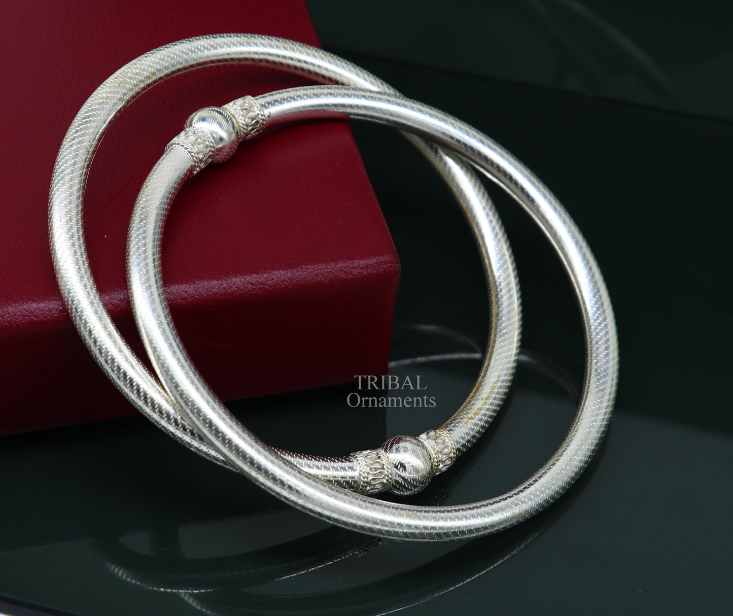 Handmade Vintage antique design Indian traditional silver women's customized foot kada ankle kada hollow bracelet tribal jewelry nsfk50 - TRIBAL ORNAMENTS