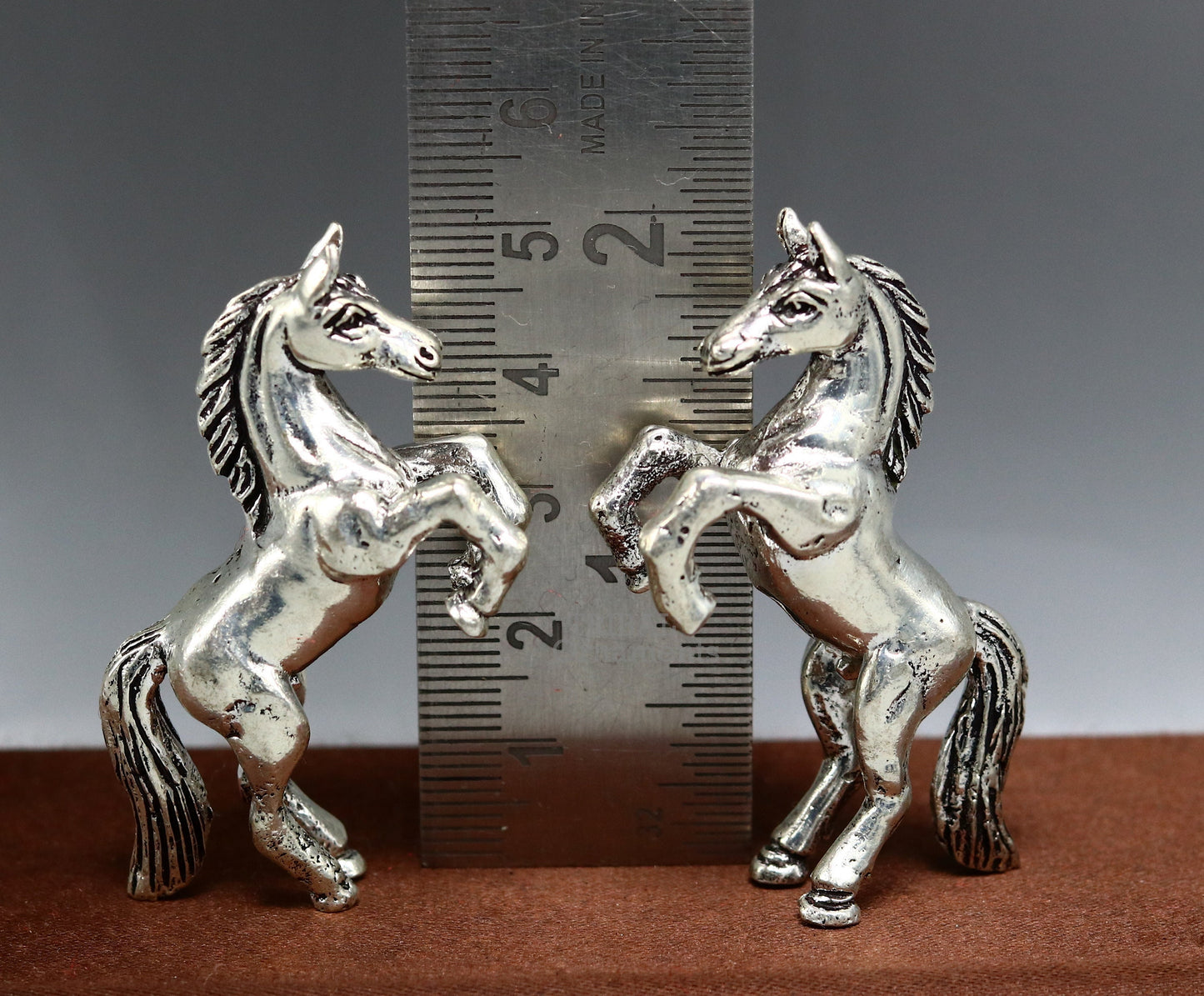 Amazing stylish unicorn horse small statue handmade sterling silver article from india art536 - TRIBAL ORNAMENTS