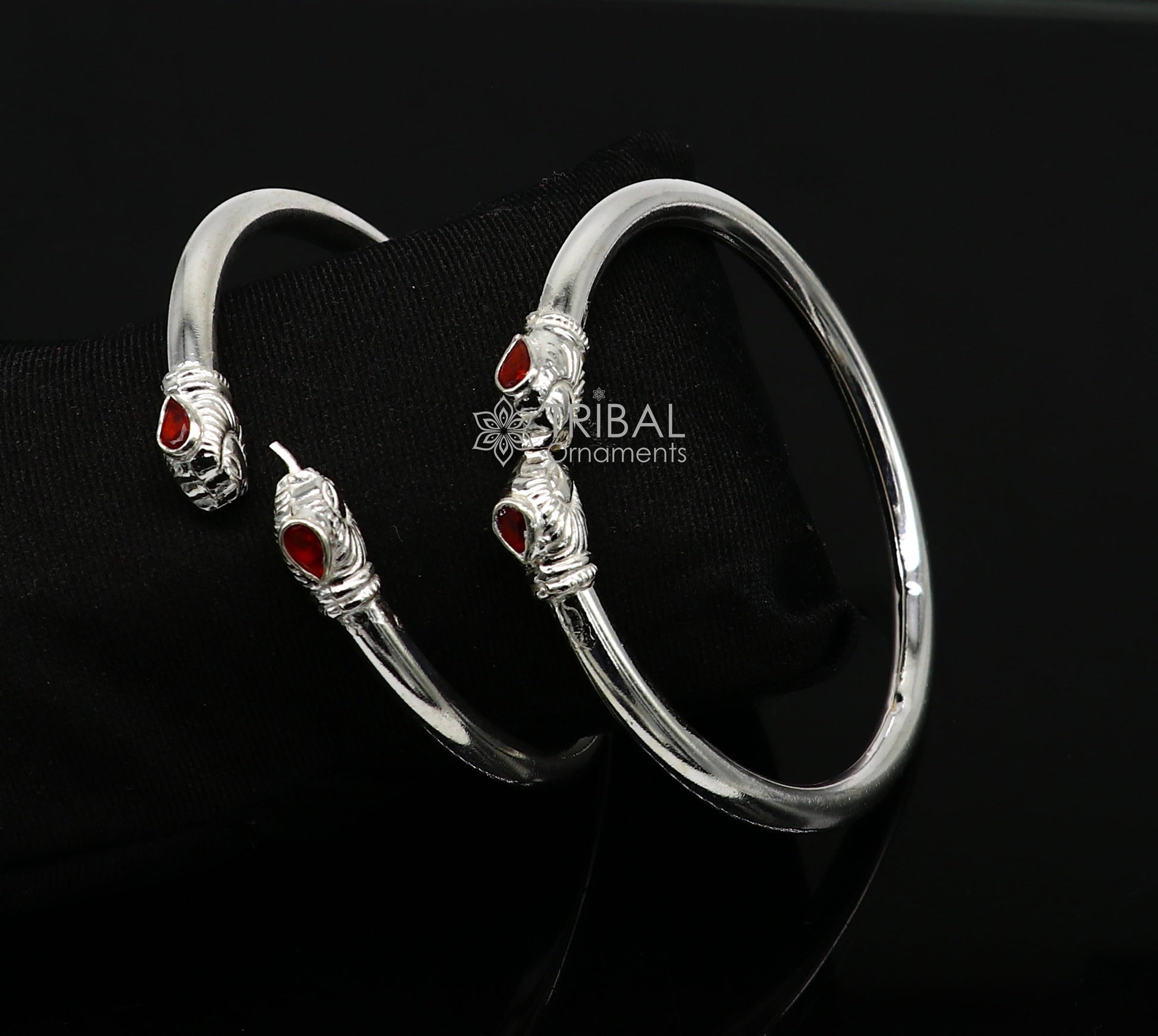 925 sterling silver handmade lion face design cultural trendy kada bracelet for men's and girl's, best delicate Light weight jewelry nsk673 - TRIBAL ORNAMENTS