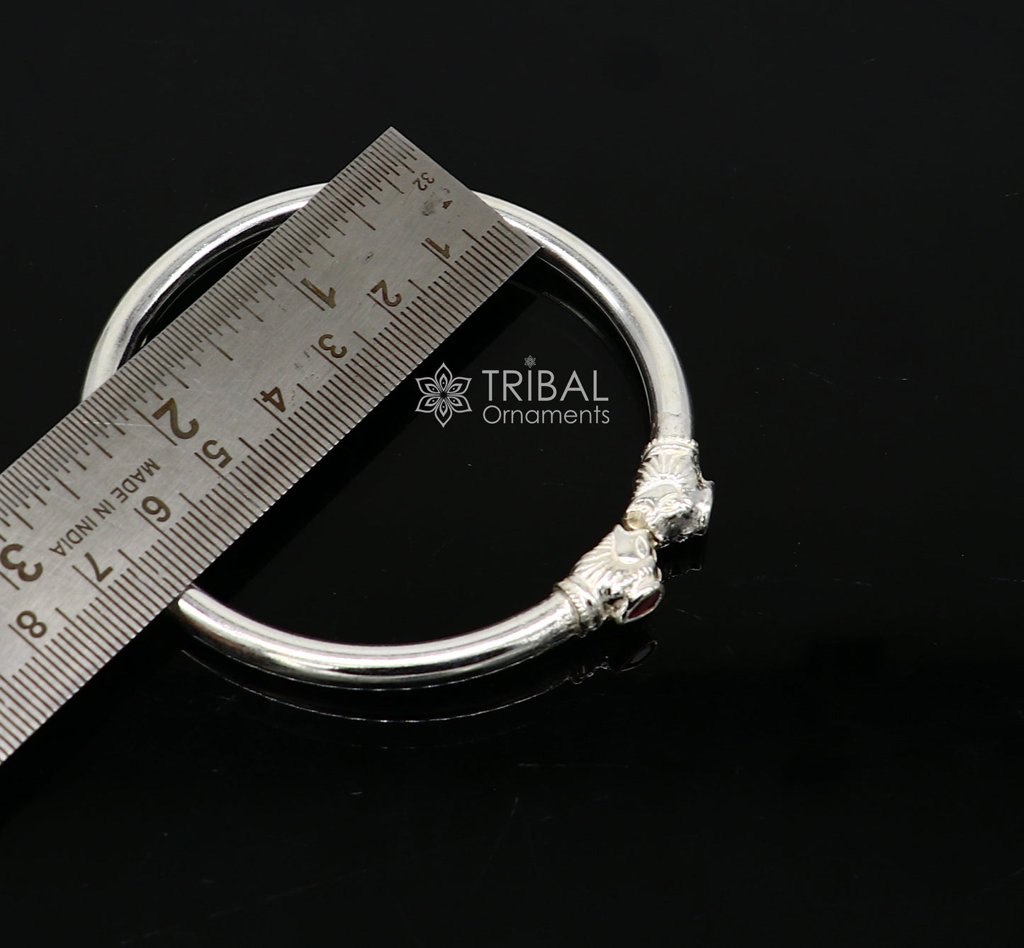 925 sterling silver handmade lion face design cultural trendy kada bracelet for men's and girl's, best delicate Light weight jewelry nsk673 - TRIBAL ORNAMENTS