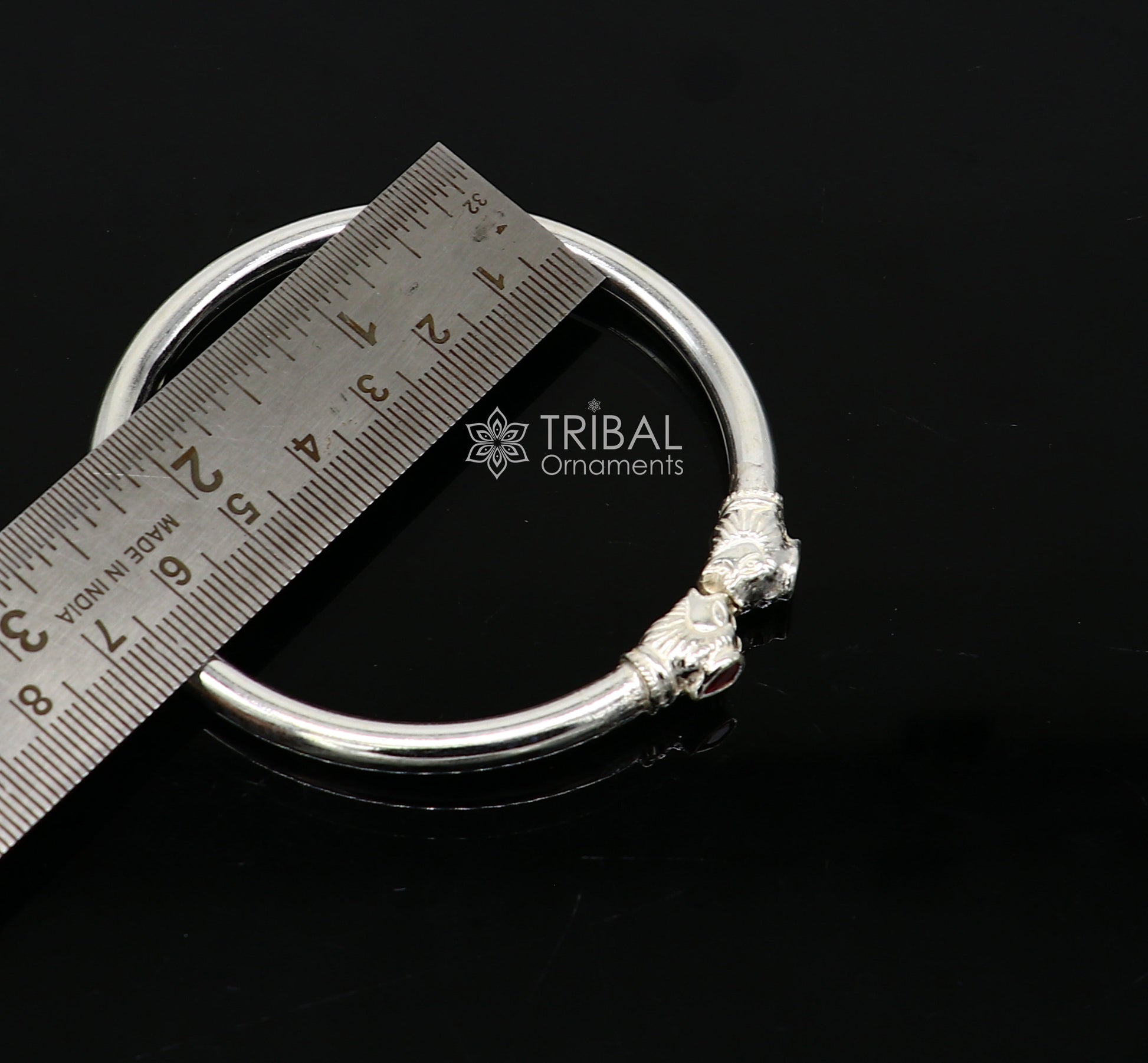 925 sterling silver handmade lion face design cultural trendy kada bracelet for men's and girl's, best delicate Light weight jewelry nsk673 - TRIBAL ORNAMENTS