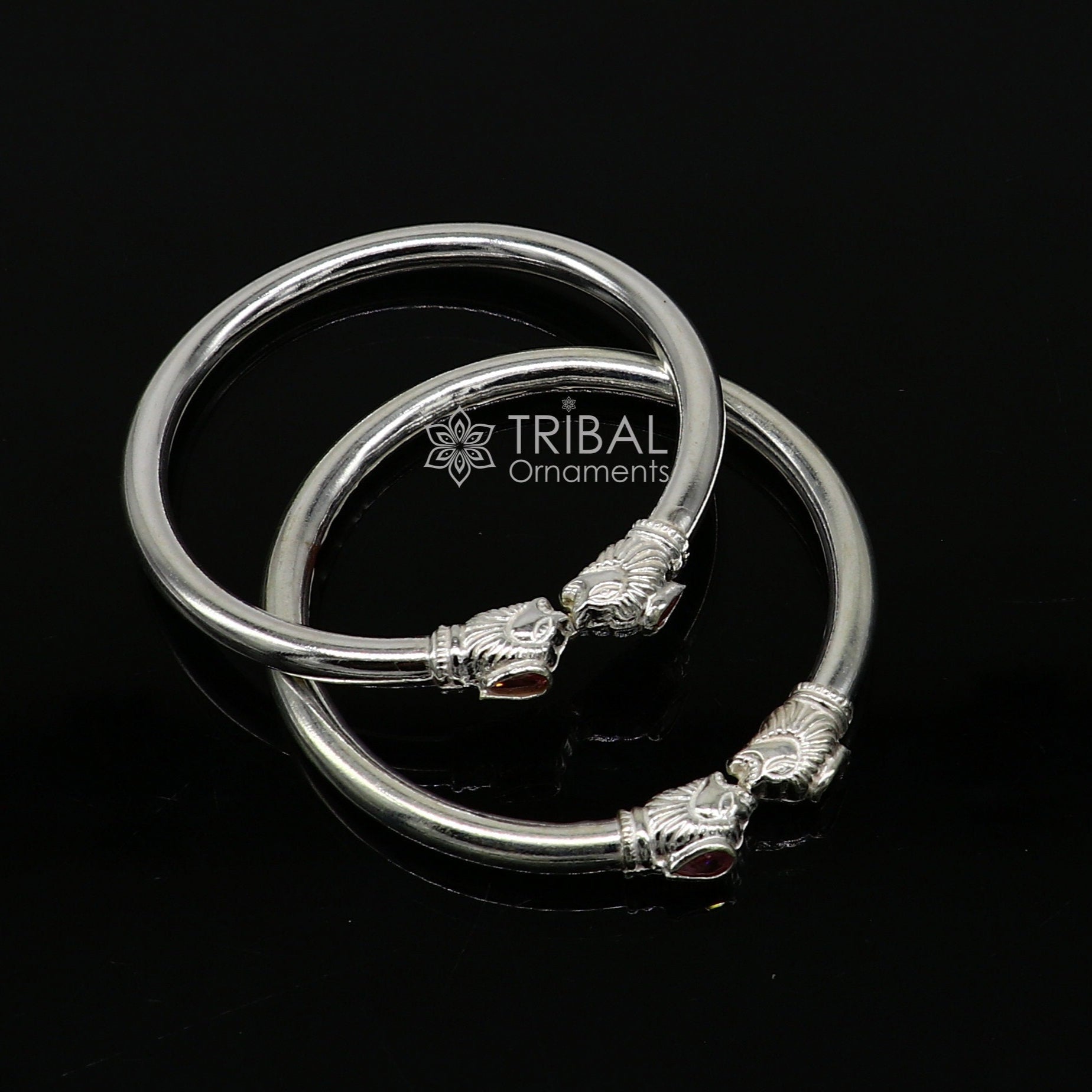 925 sterling silver handmade lion face design cultural trendy kada bracelet for men's and girl's, best delicate Light weight jewelry nsk675 - TRIBAL ORNAMENTS