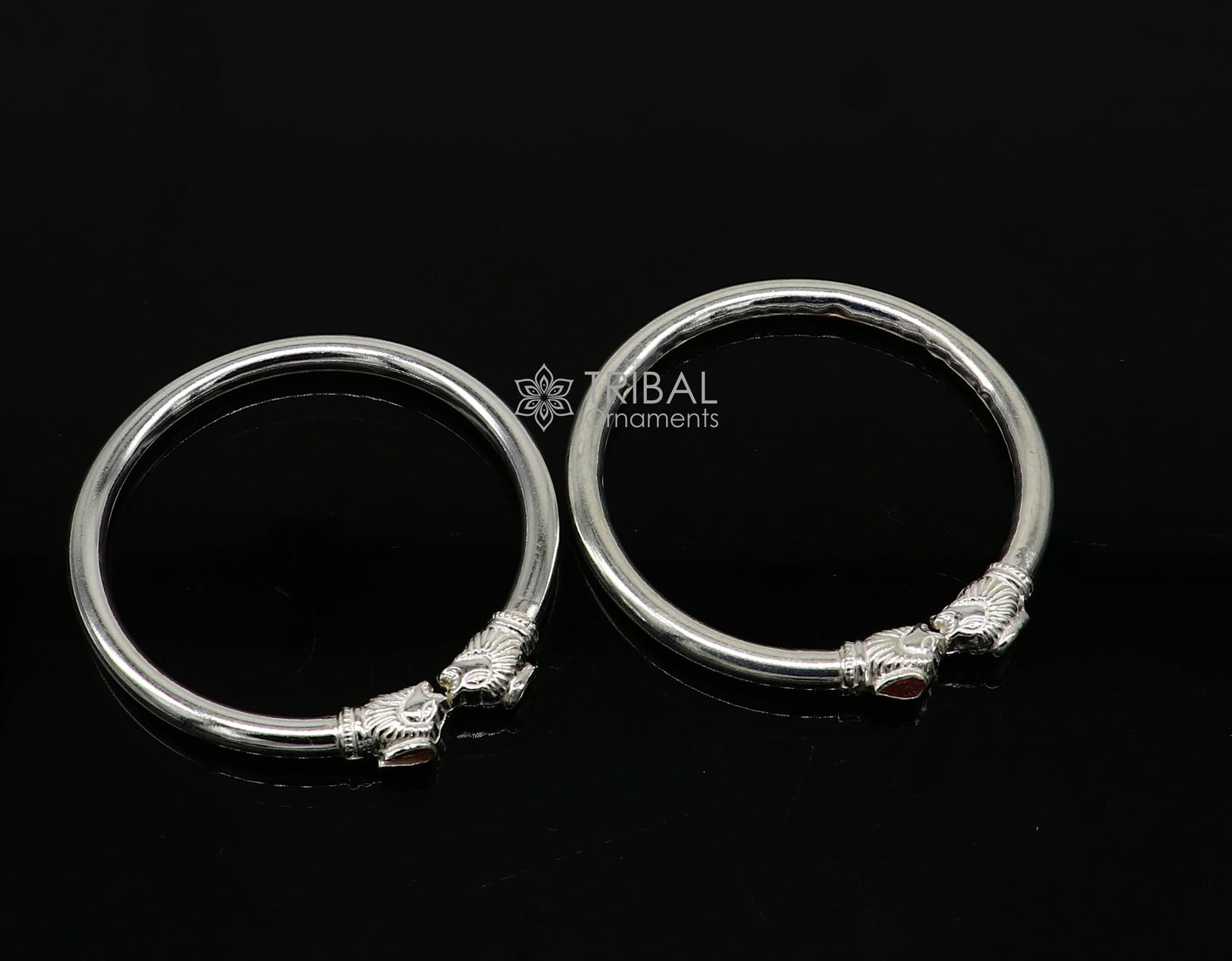 925 sterling silver handmade lion face design cultural trendy kada bracelet for men's and girl's, best delicate Light weight jewelry nsk675 - TRIBAL ORNAMENTS