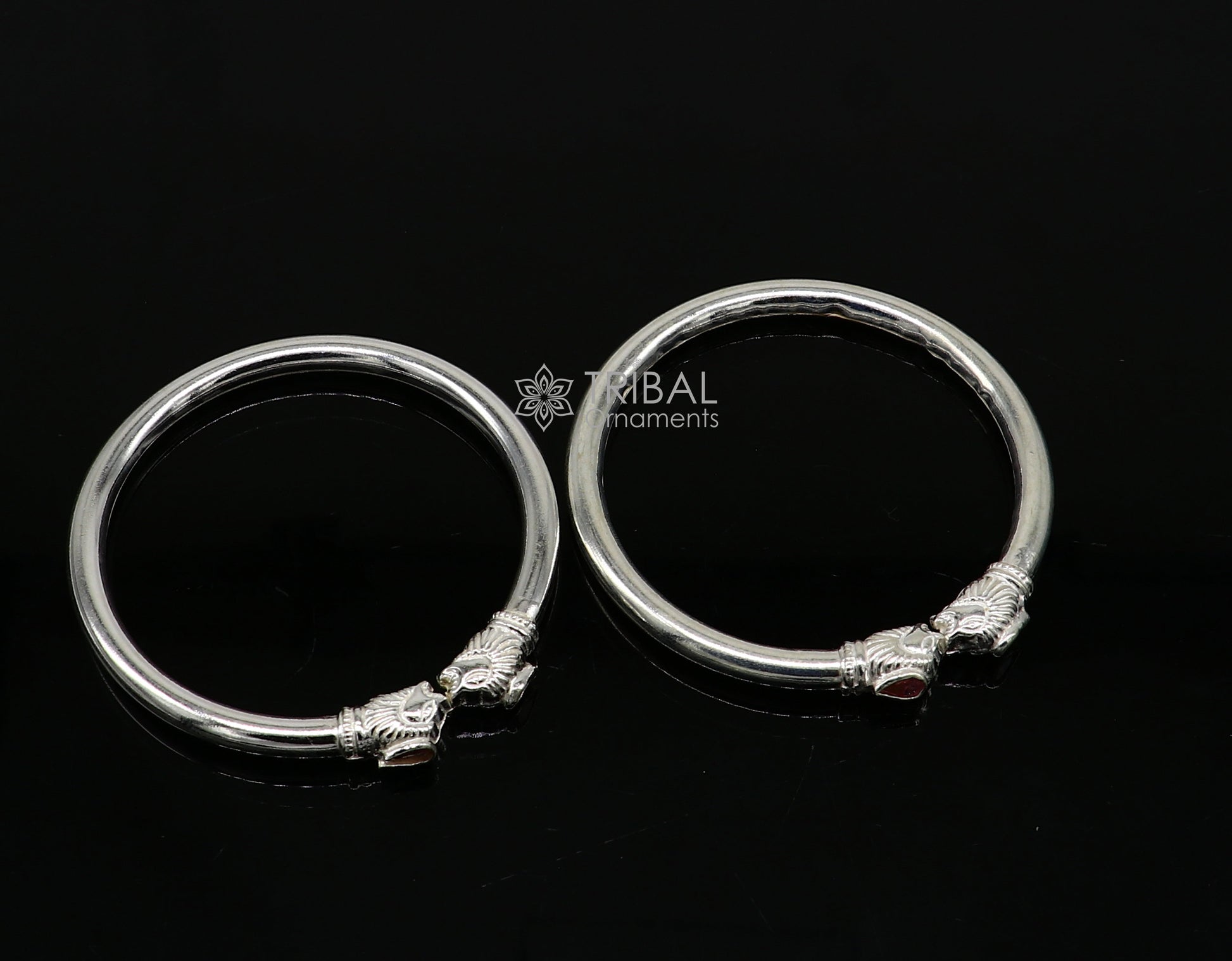 925 sterling silver handmade lion face design cultural trendy kada bracelet for men's and girl's, best delicate Light weight jewelry nsk675 - TRIBAL ORNAMENTS