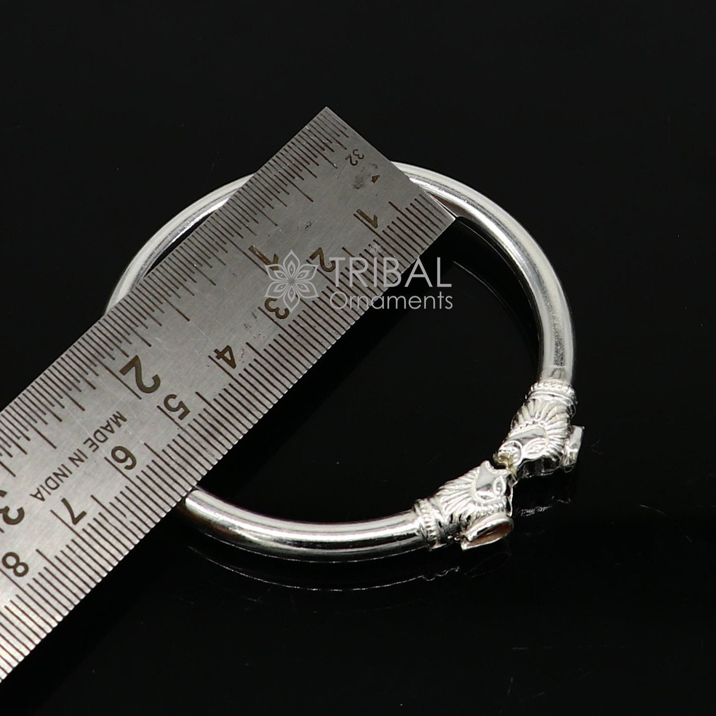 925 sterling silver handmade lion face design cultural trendy kada bracelet for men's and girl's, best delicate Light weight jewelry nsk675 - TRIBAL ORNAMENTS