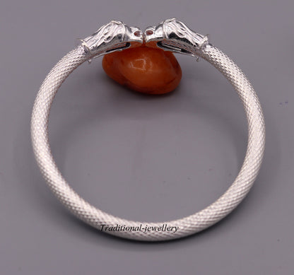 925 sterling silver handmade plain shiny bright customized bangle bracelet kada, excellent personalized gifting unisex jewelry nsk358 - TRIBAL ORNAMENTS