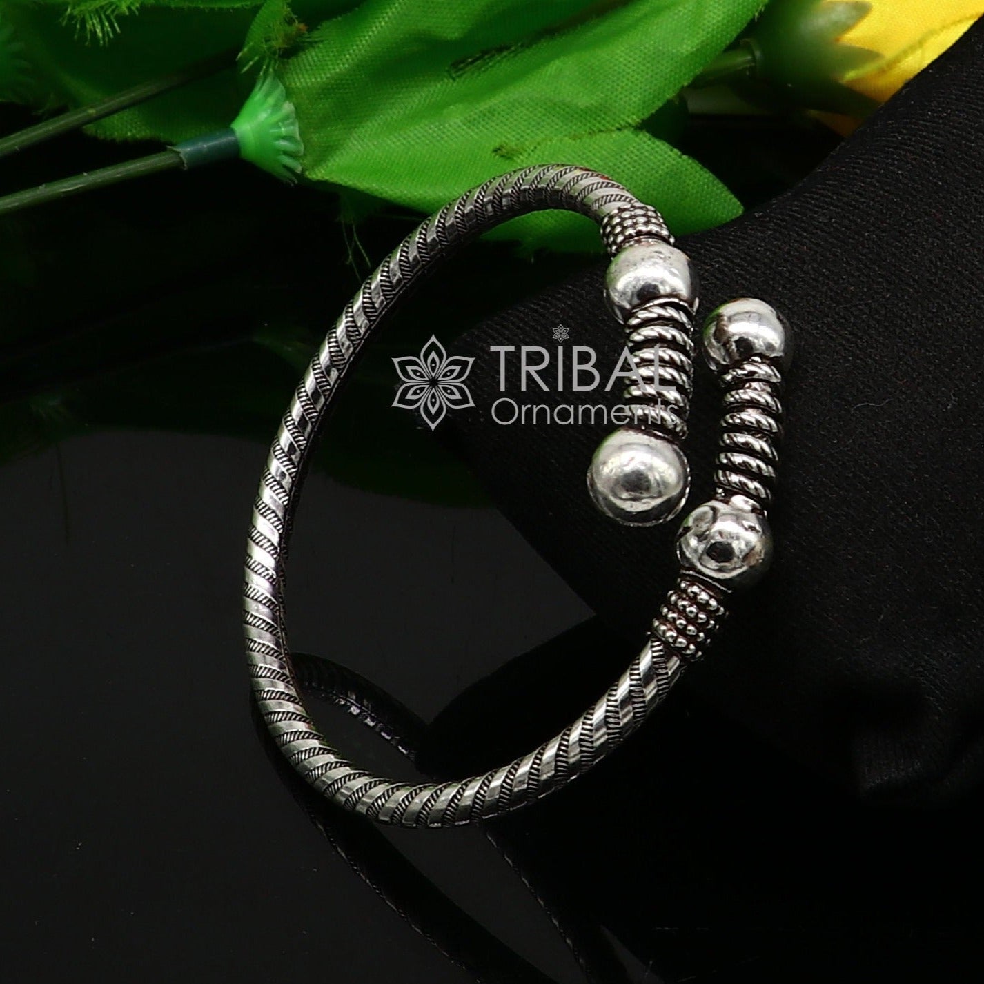 925 sterling silver handmade unique cultural design trendy kada bracelet for men's and girl's, best delicate Light weight jewelry nsk664 - TRIBAL ORNAMENTS